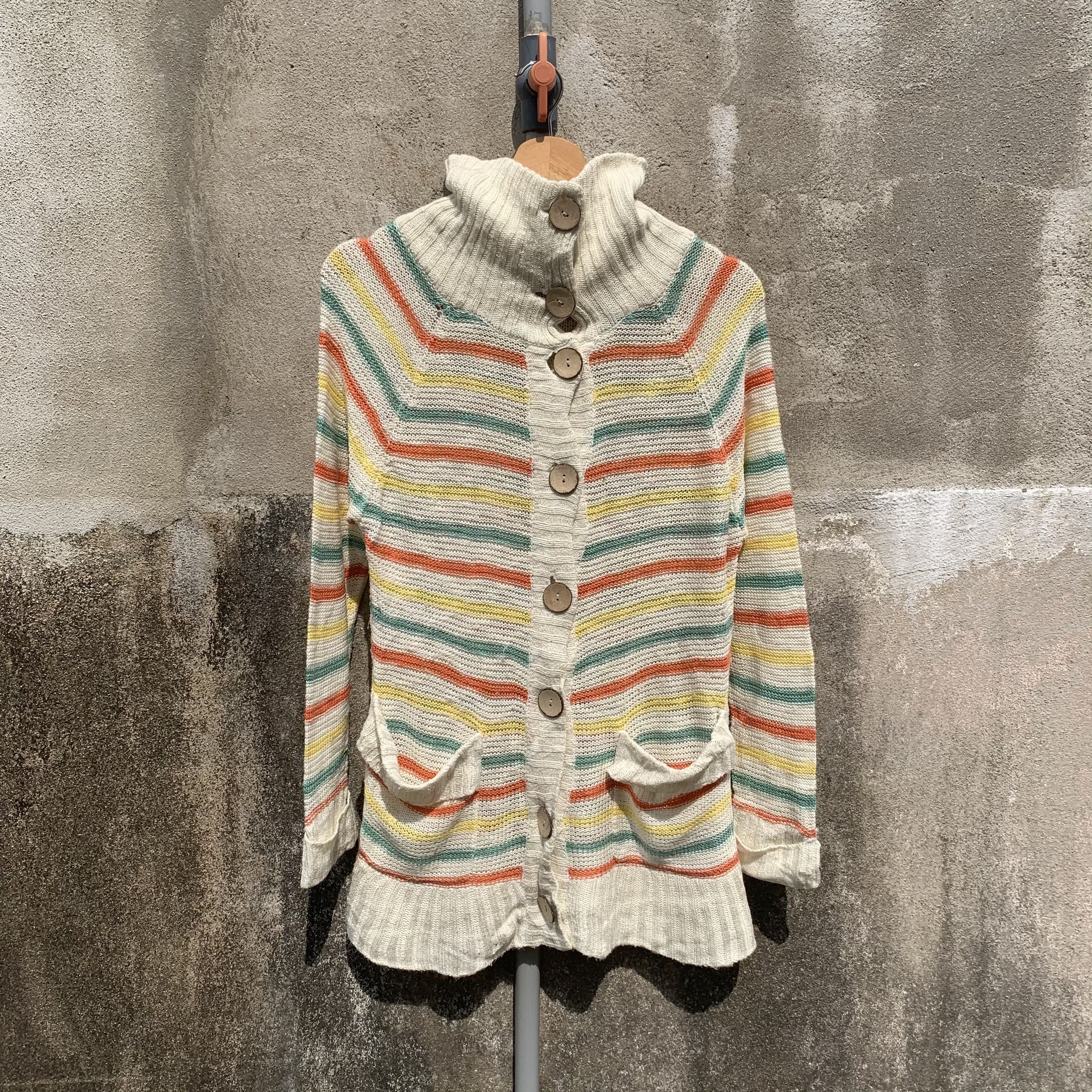 Japanese Brand Apartment Market Striped Butyon Ups Jumper Pullover Sweater Size US XS / EU 42 / 0 - 1 Thumbnail