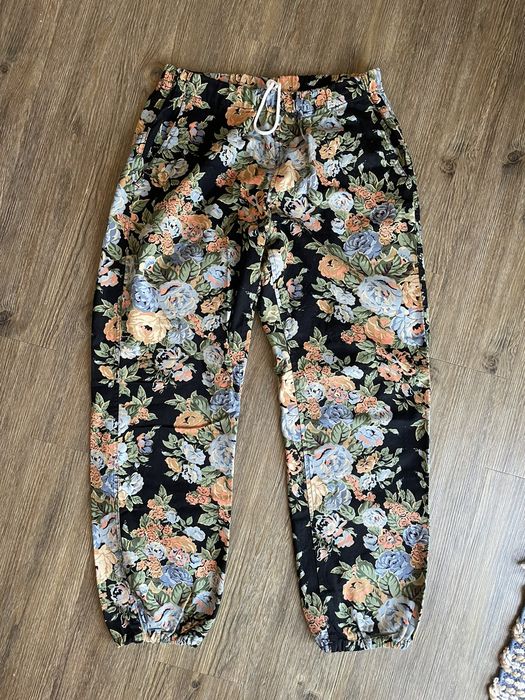 supreme floral flower pants Black 希少 S-