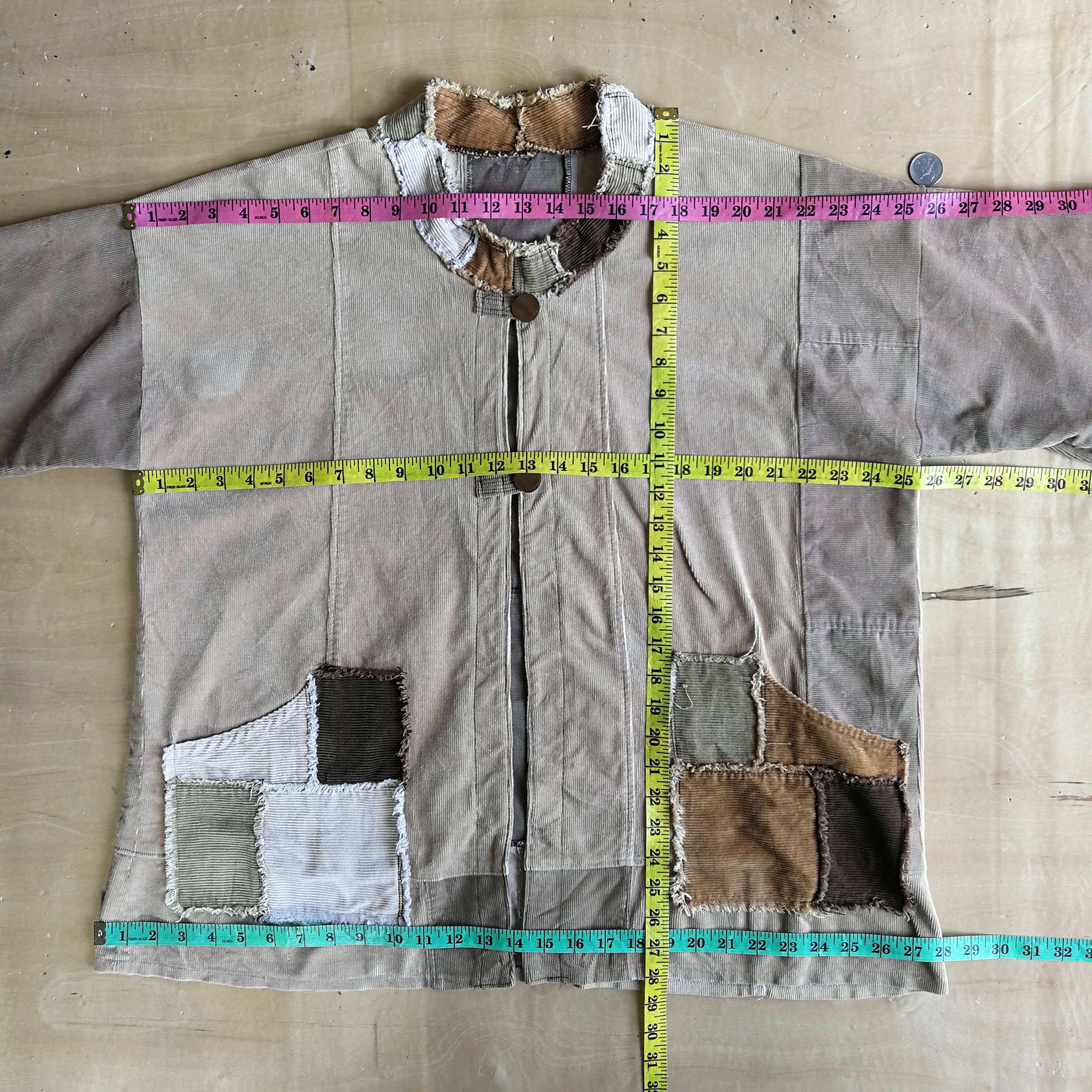Japanese Brand Japanese Brand Patchwork Corduroy Style Jacket Size US L / EU 52-54 / 3 - 13 Thumbnail
