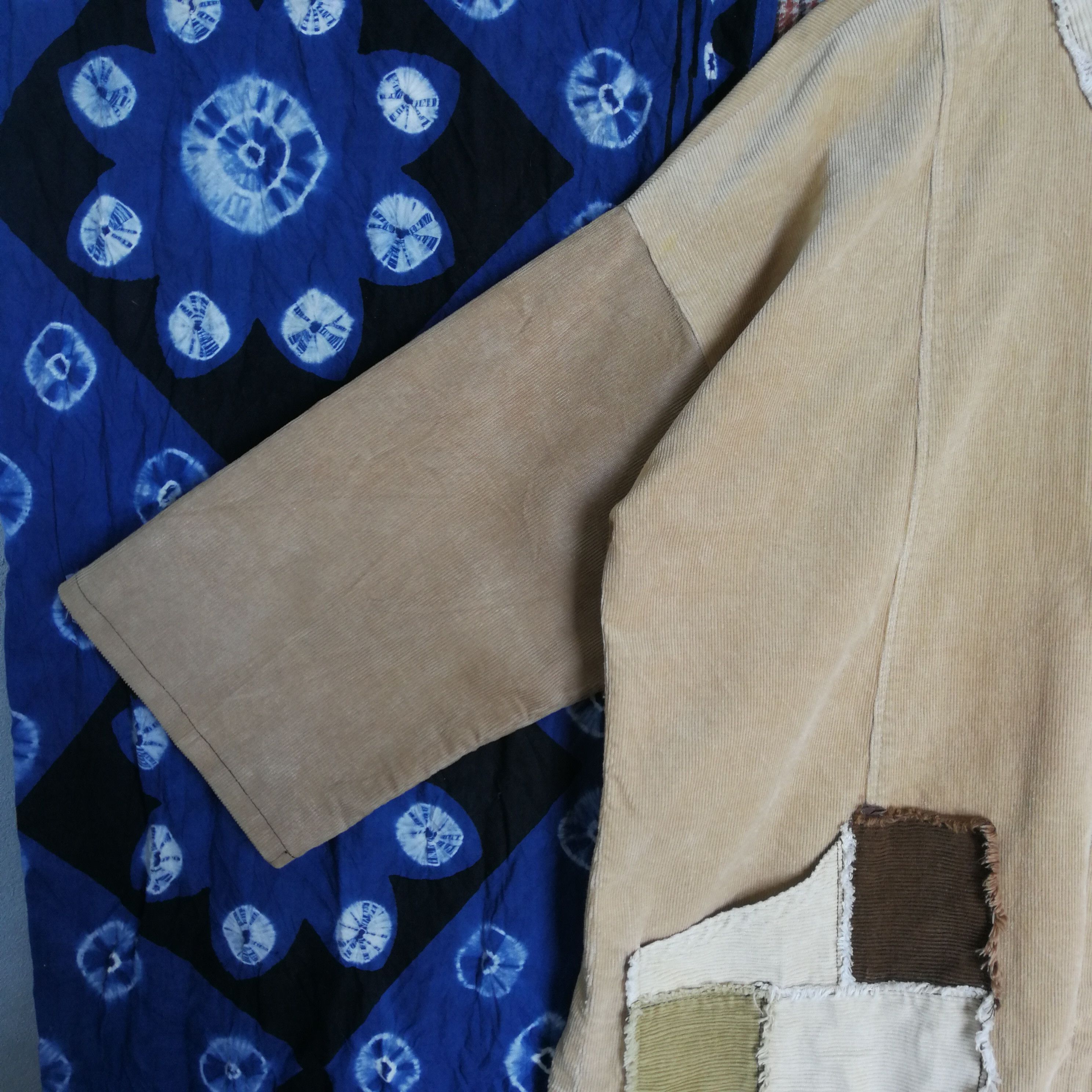 Japanese Brand Japanese Brand Patchwork Corduroy Style Jacket Size US L / EU 52-54 / 3 - 7 Thumbnail