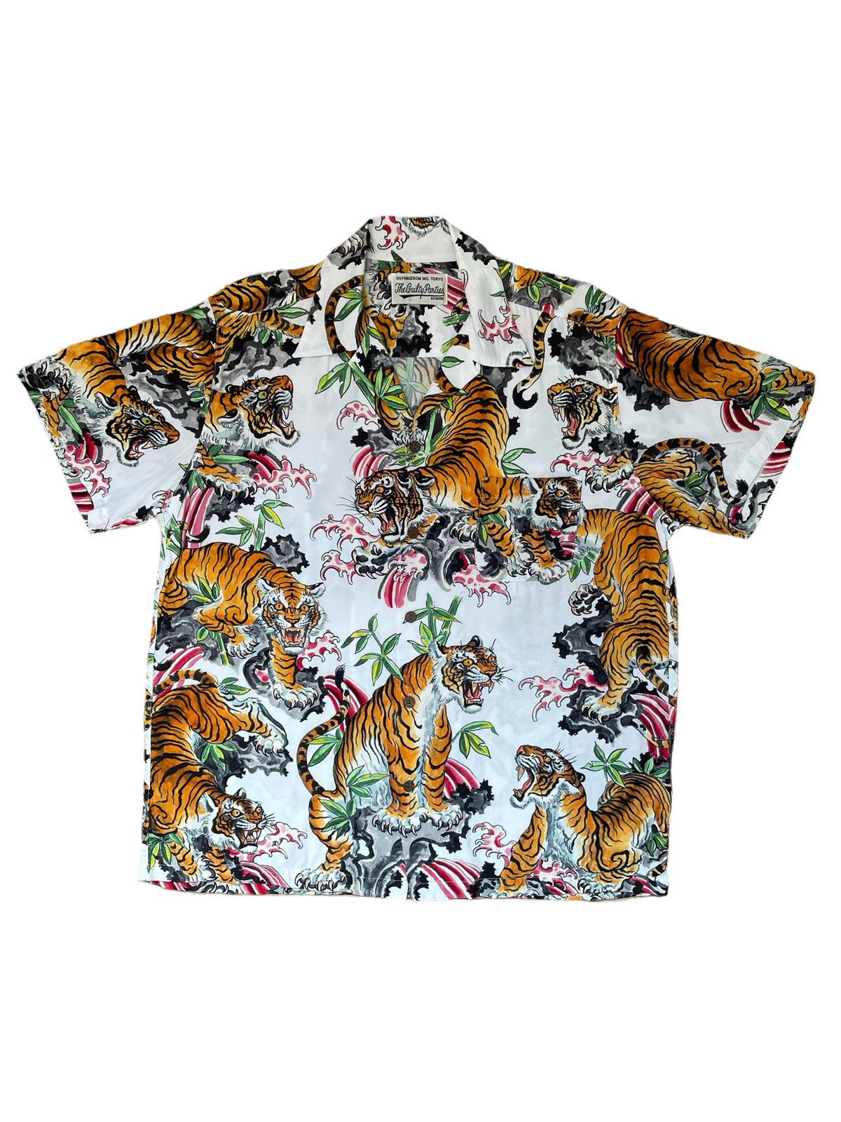 image of Wacko Maria Tim Lehi / S/s Hawaiian Shirt ( Type-2 ) in White, Men's (Size XL)