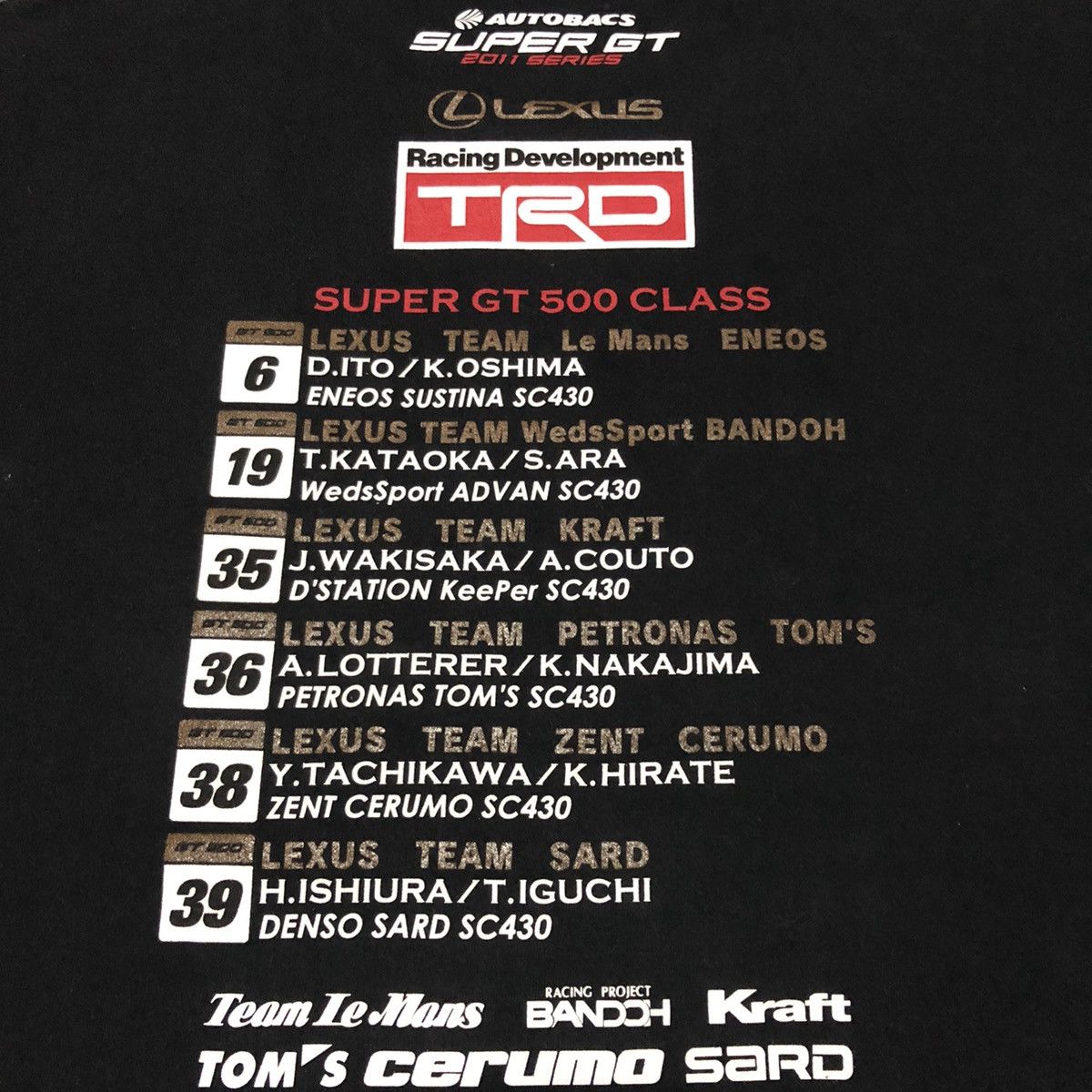 Formula 1 Rare‼️🔥TRD Racing Development Super GT T-Shirt Size US M / EU 48-50 / 2 - 5 Thumbnail