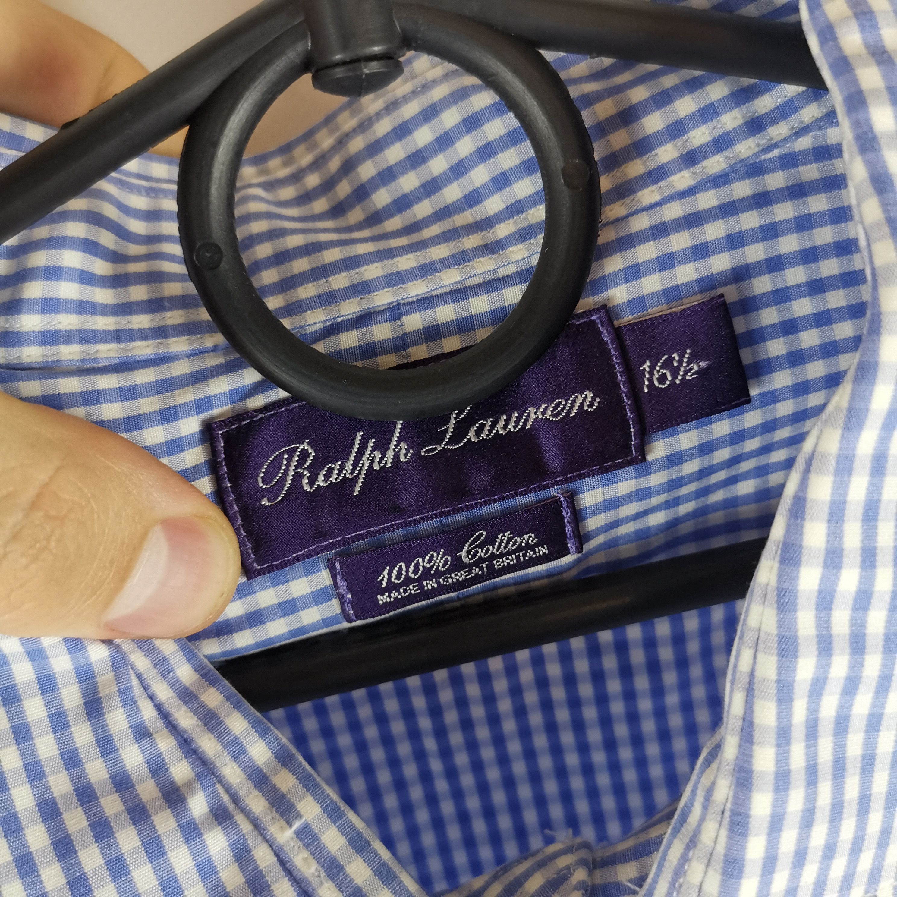 Ralph Lauren Ralph lauren purple label blue plaid check shirt Size US L / EU 52-54 / 3 - 4 Thumbnail