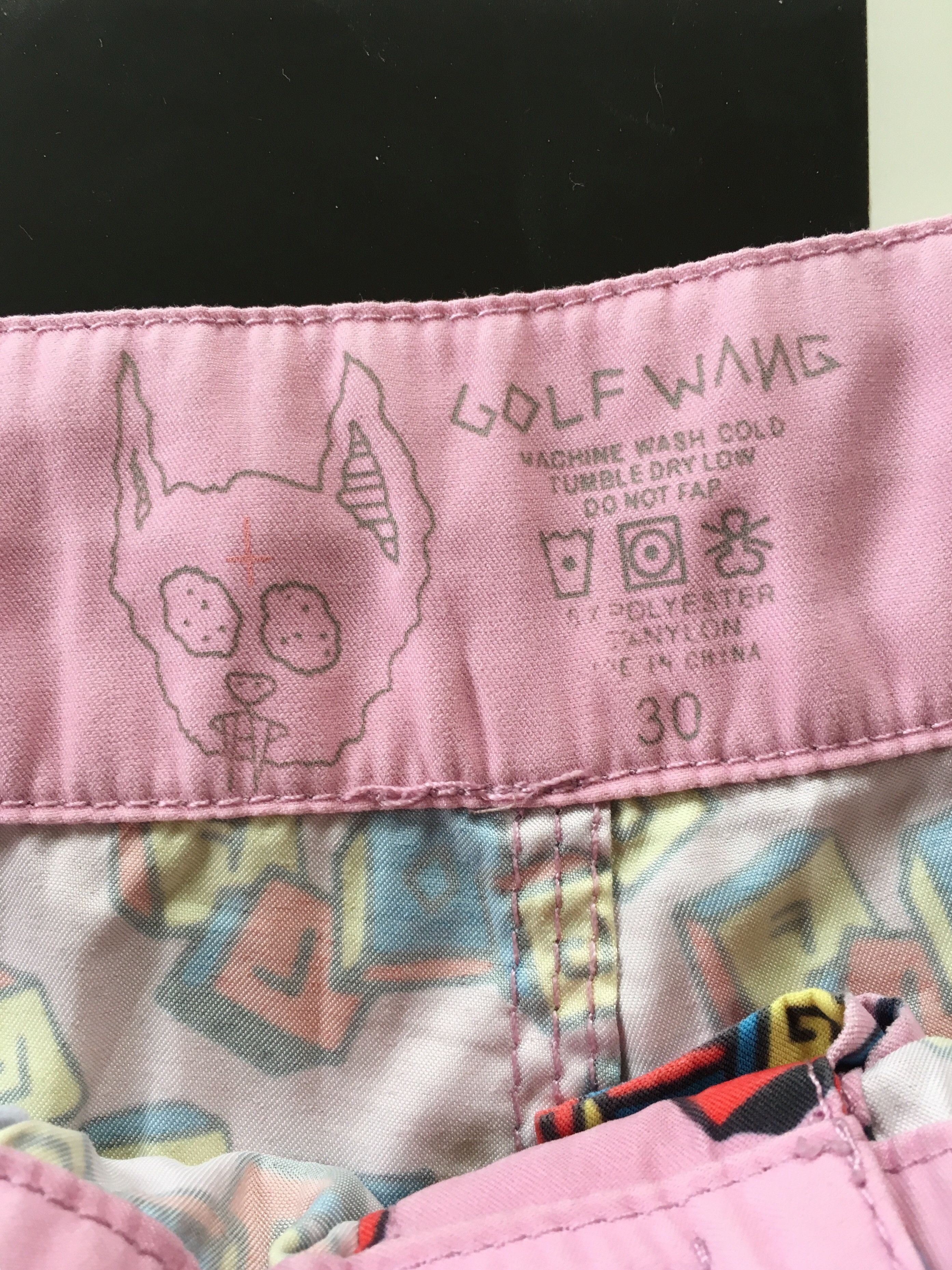 Golf Wang Golf Wang Block All Over Print Pink Nylon Shorts Size US 30 / EU 46 - 3 Thumbnail