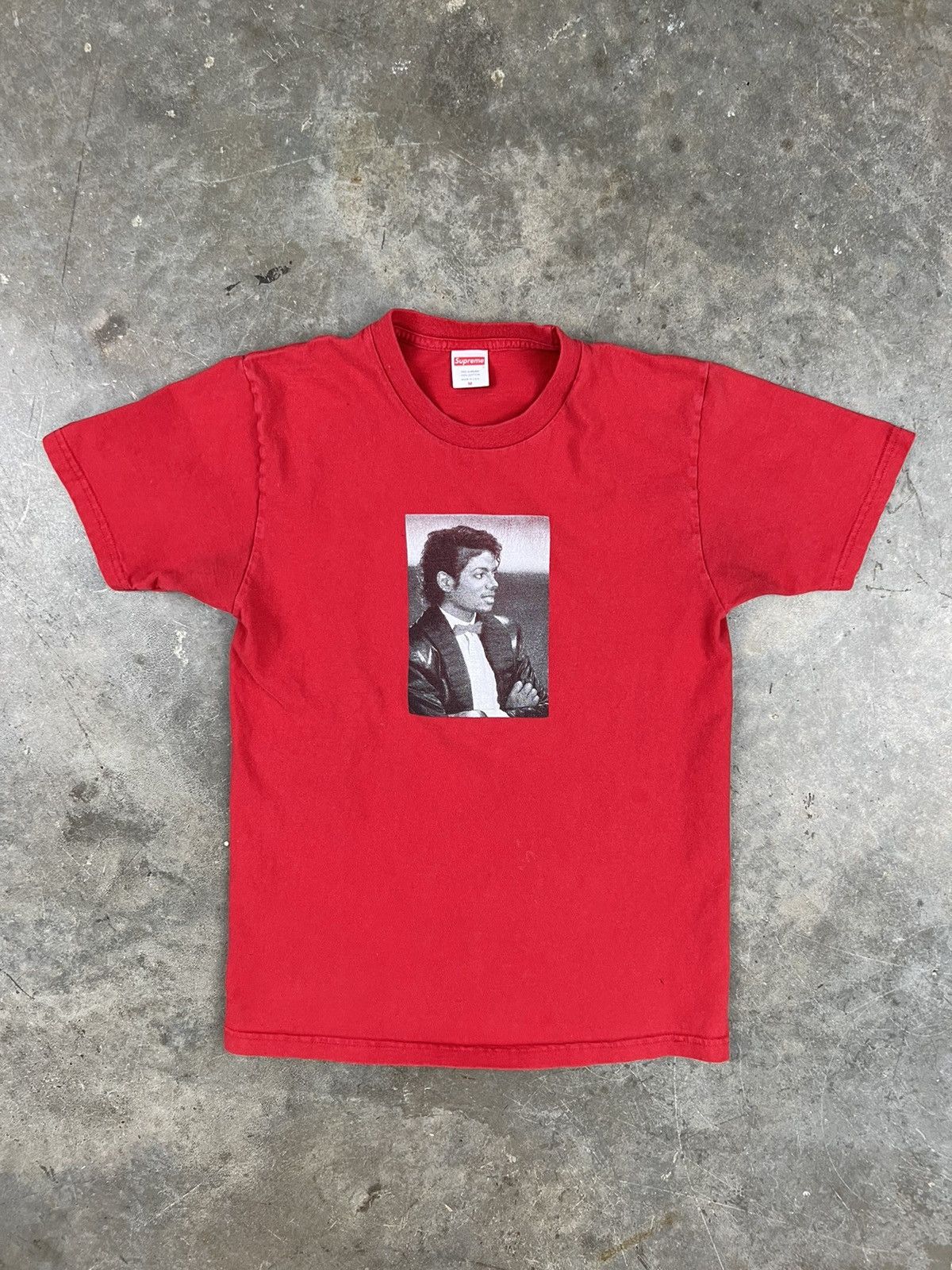 Supreme x Michael Jackson Portrait Tee Red Medium 🧊❄️🥣 Box