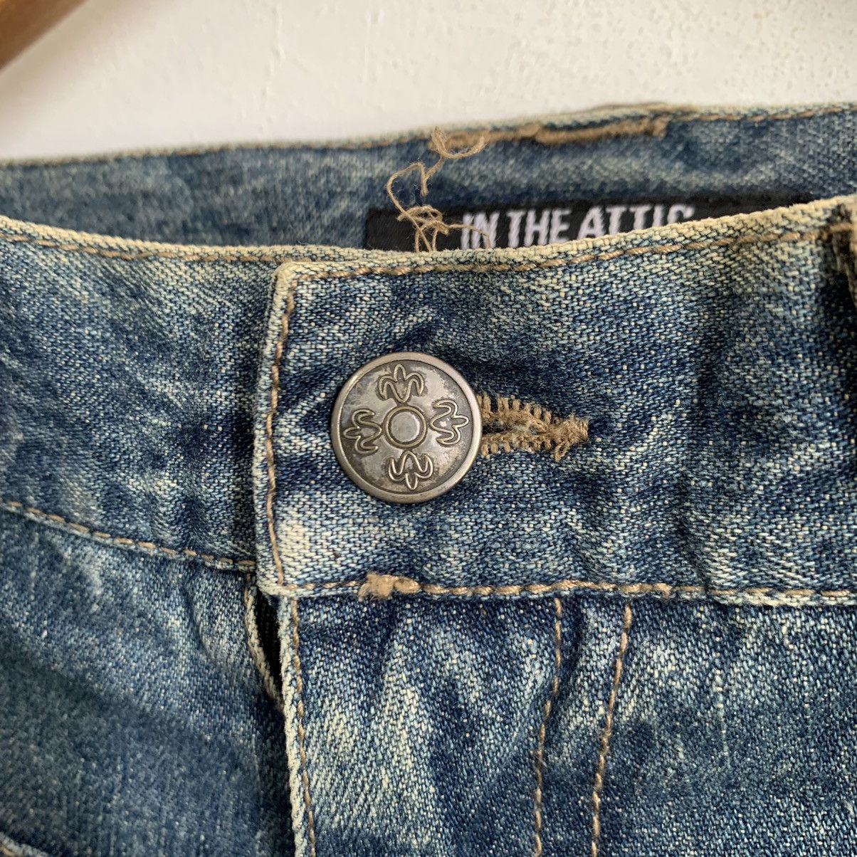 In The Attic In The Attic Full Print Word Distressed Denim Jeans Size US 34 / EU 50 - 8 Thumbnail