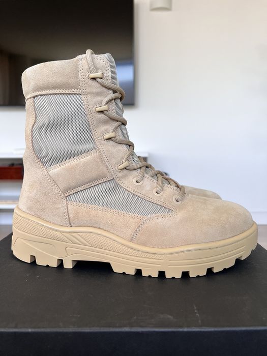 Thick suede combat boot yeezy sale