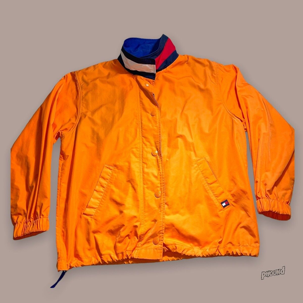 Tommy Hilfiger Vtg 90’s Tommy Hilfiger Jacket M Orange Flag Collar Size US M / EU 48-50 / 2 - 1 Preview