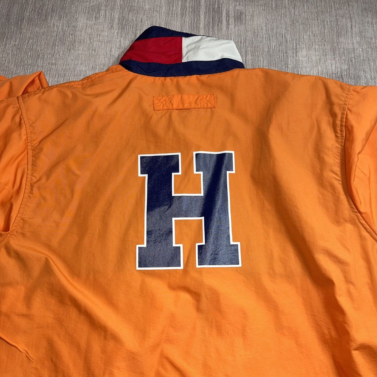 Tommy Hilfiger Vtg 90’s Tommy Hilfiger Jacket M Orange Flag Collar Size US M / EU 48-50 / 2 - 7 Preview