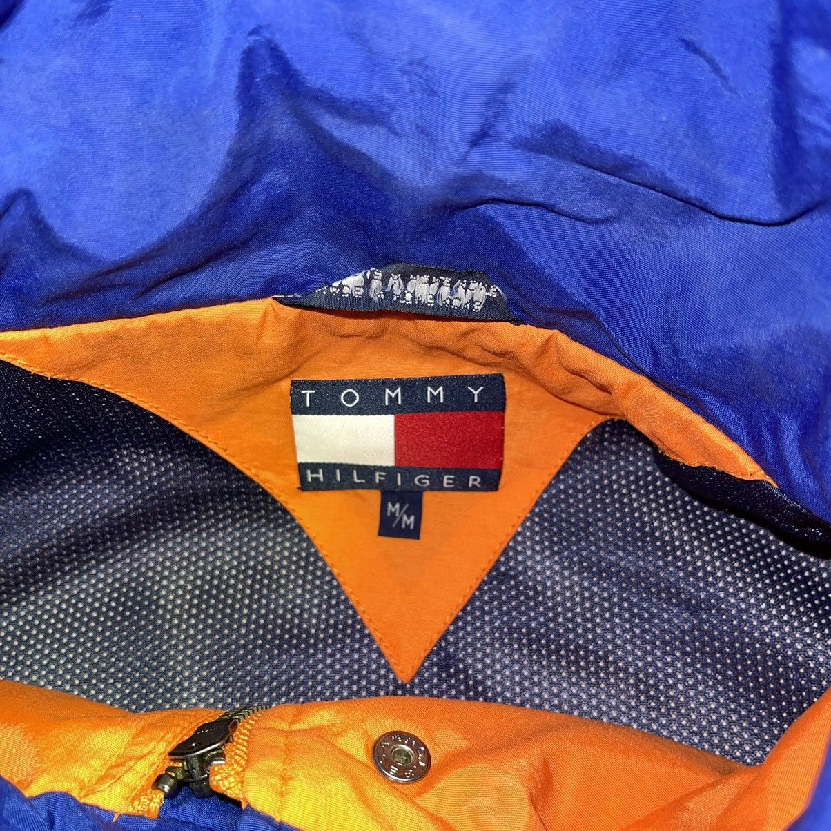 Tommy Hilfiger Vtg 90’s Tommy Hilfiger Jacket M Orange Flag Collar Size US M / EU 48-50 / 2 - 4 Thumbnail