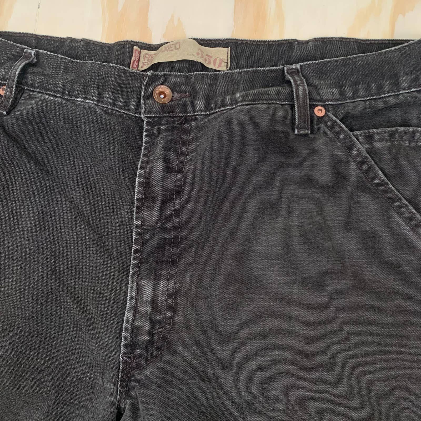 Levi's Vintage Levi’s black double knee carpenter jeans Size US 37 - 3 Thumbnail