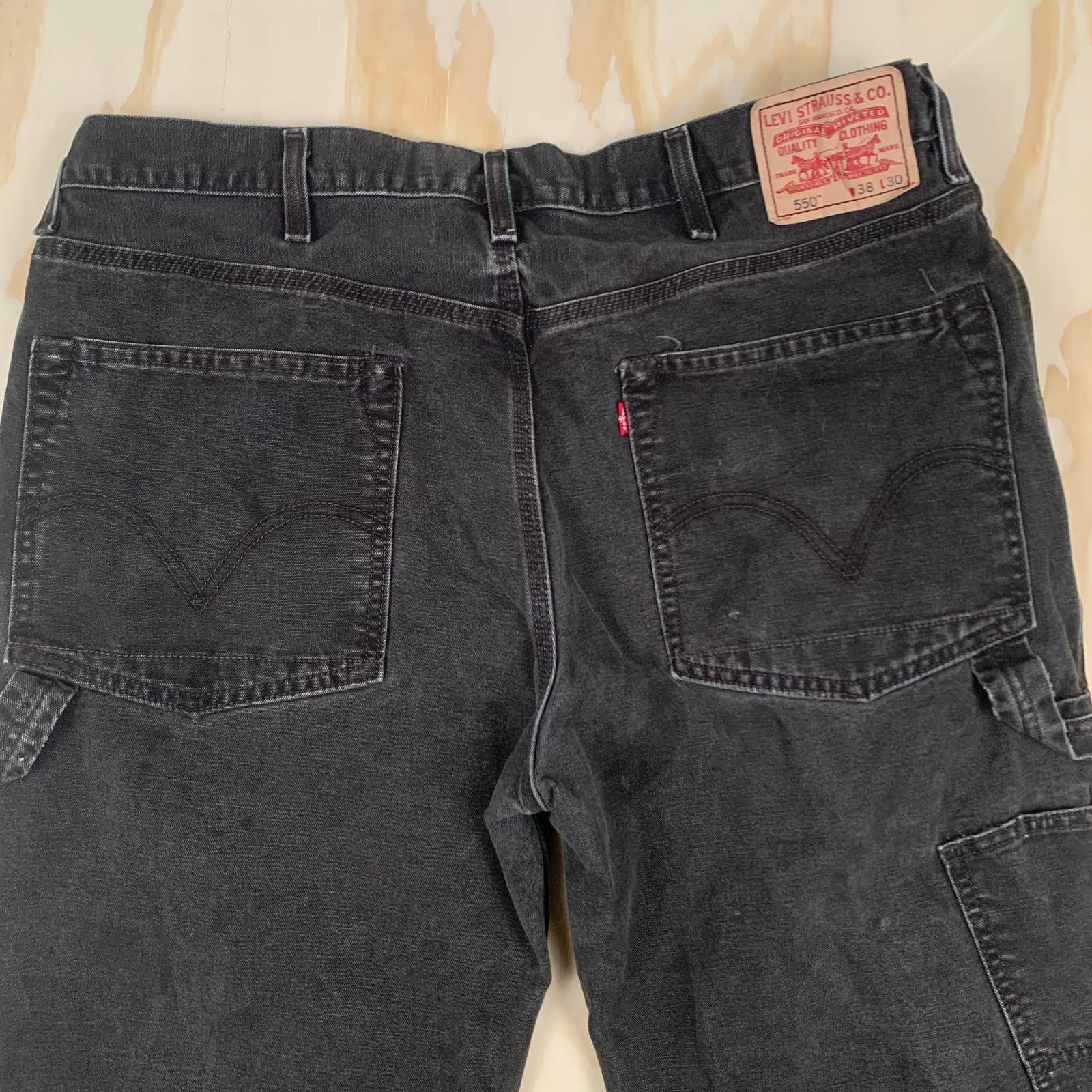 Levi's Vintage Levi’s black double knee carpenter jeans Size US 37 - 4 Thumbnail