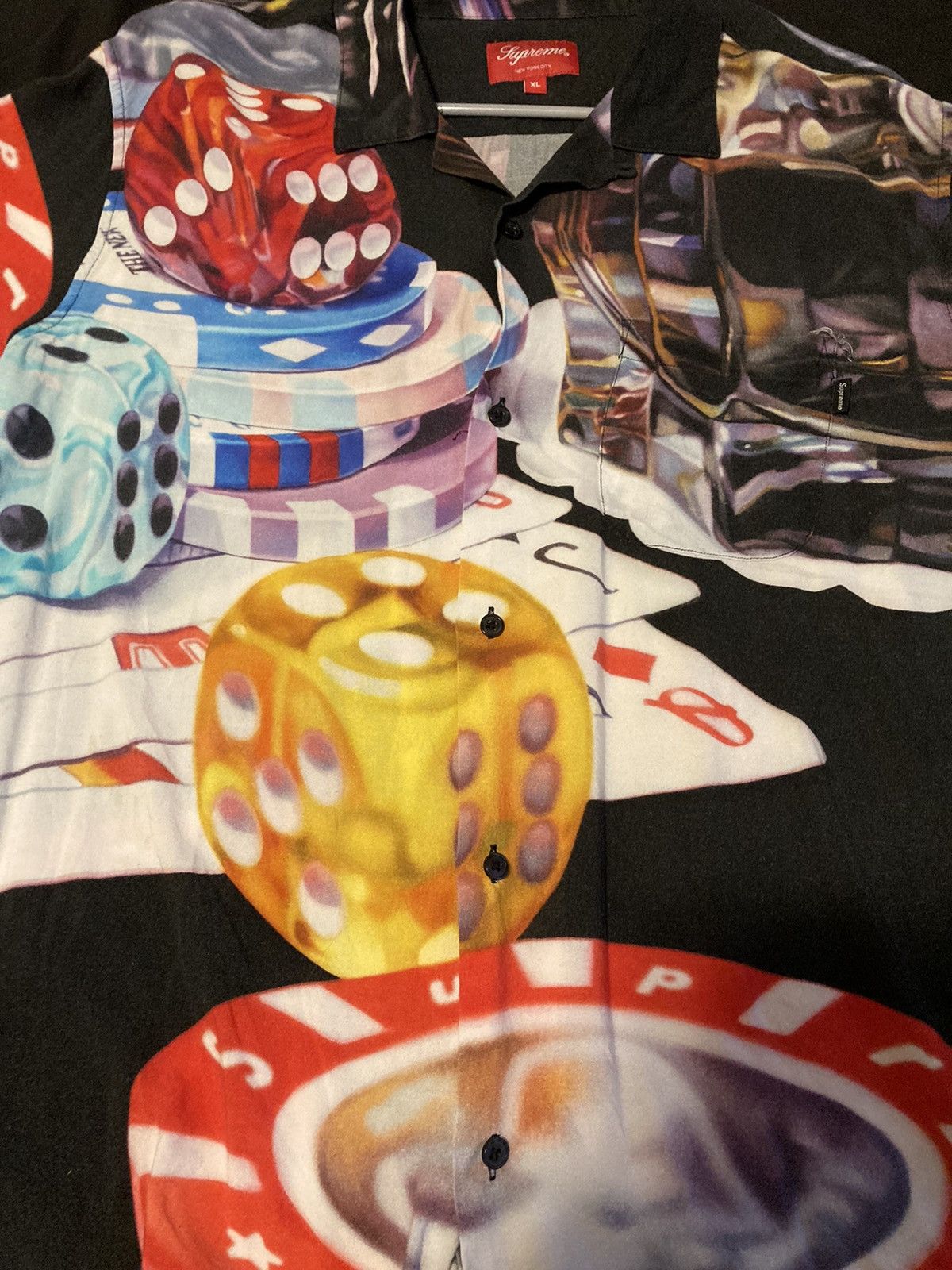 Supreme Supreme Casino Rayon Shirt Black FW18 XL Size US XL / EU 56 / 4 - 6 Thumbnail