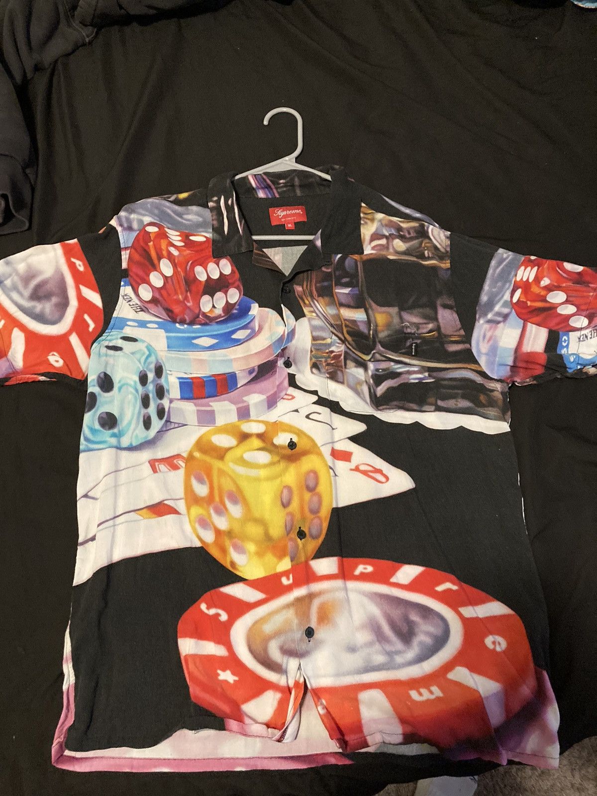 Supreme Supreme Casino Rayon Shirt Black FW18 XL | Grailed