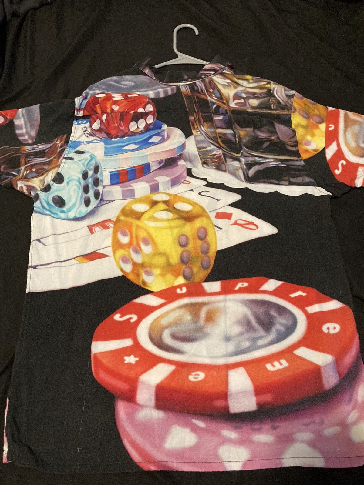 Supreme Supreme Casino Rayon Shirt Black FW18 XL | Grailed