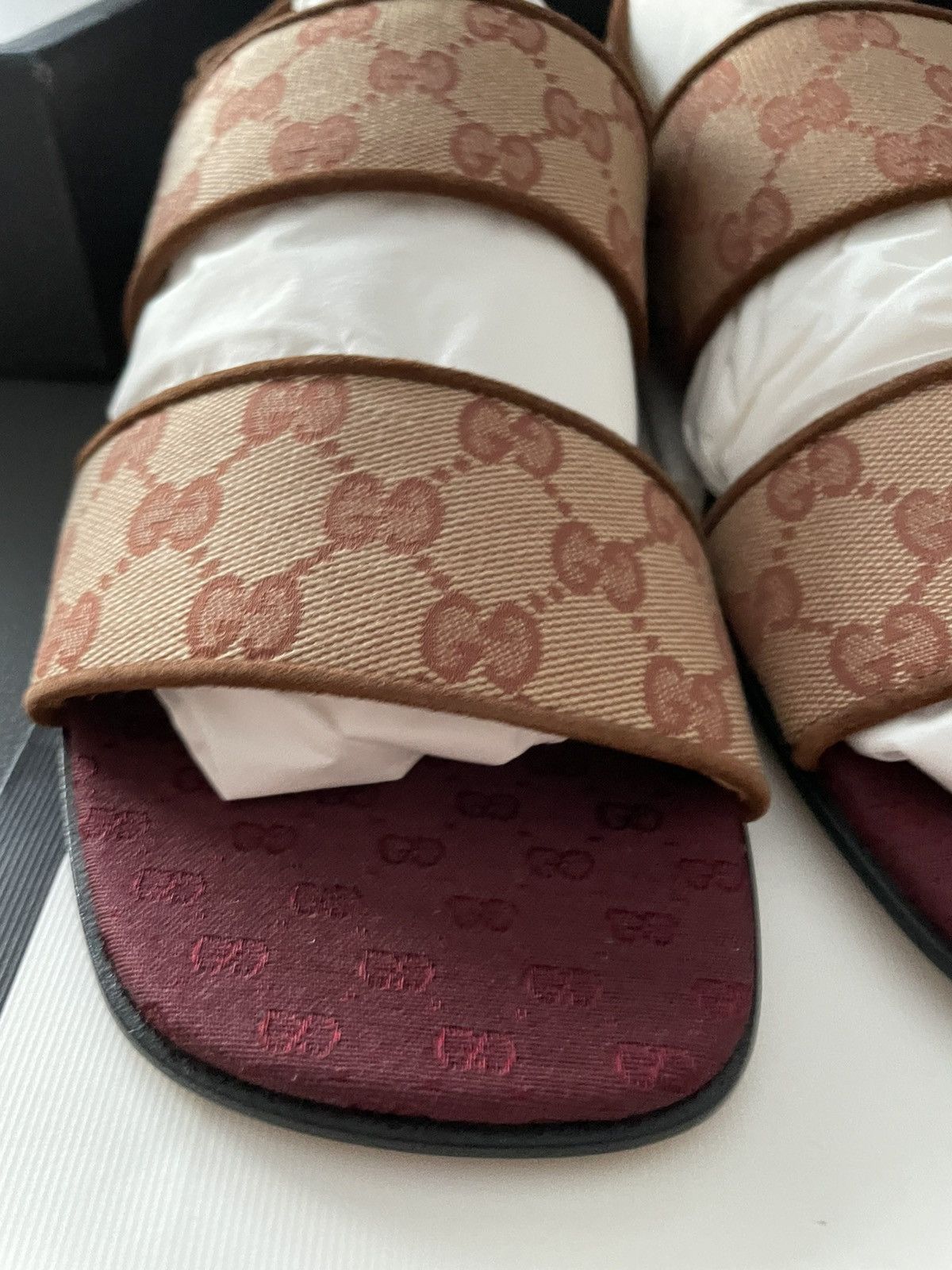 Gucci Brand New Rare GG Logo Leather Sandal Shoes Limited Edition Size US 7.5 / EU 40-41 - 15 Thumbnail