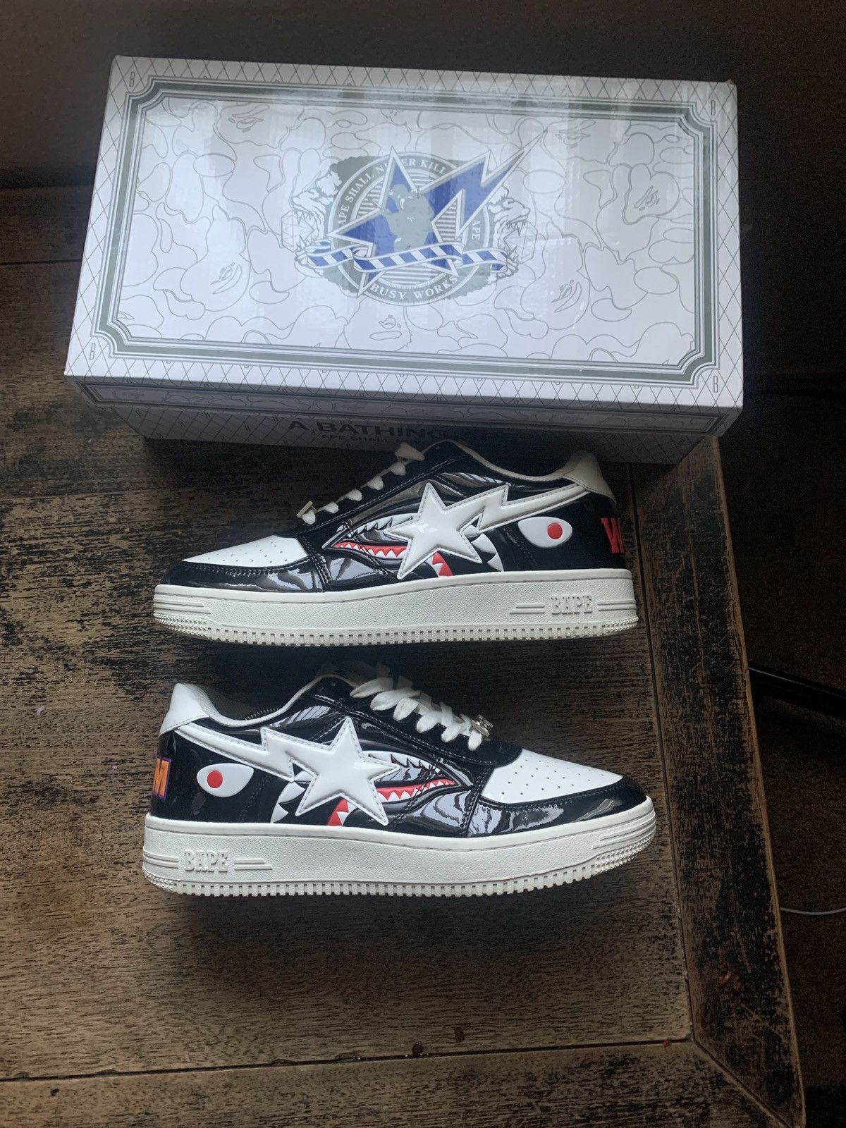 Bape Bapesta Low M1 Shark Face Size US 9.5 / EU 42-43 - 1 Thumbnail