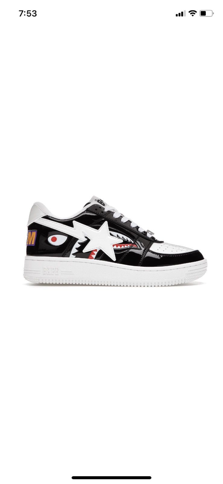 Bape Bapesta Low M1 Shark Face Size US 9.5 / EU 42-43 - 9 Thumbnail