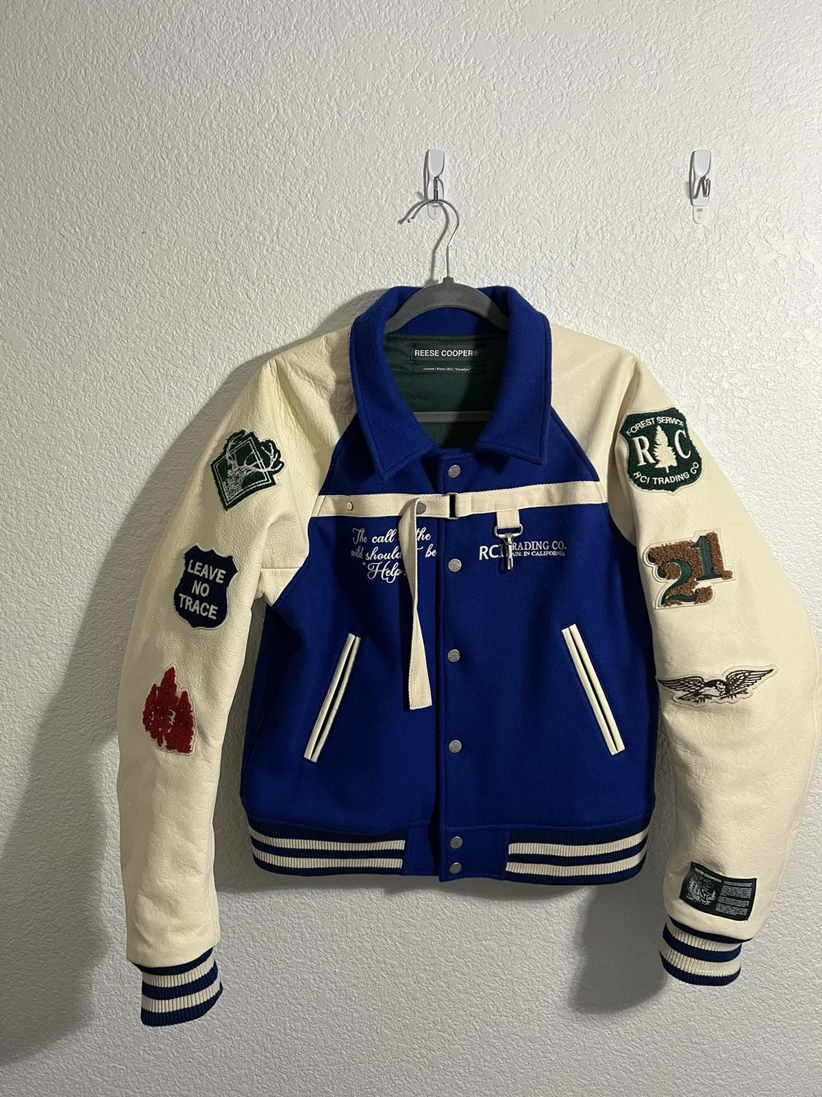 Reese Cooper Call Of The Wild Varsity Jacket - Royal Blue