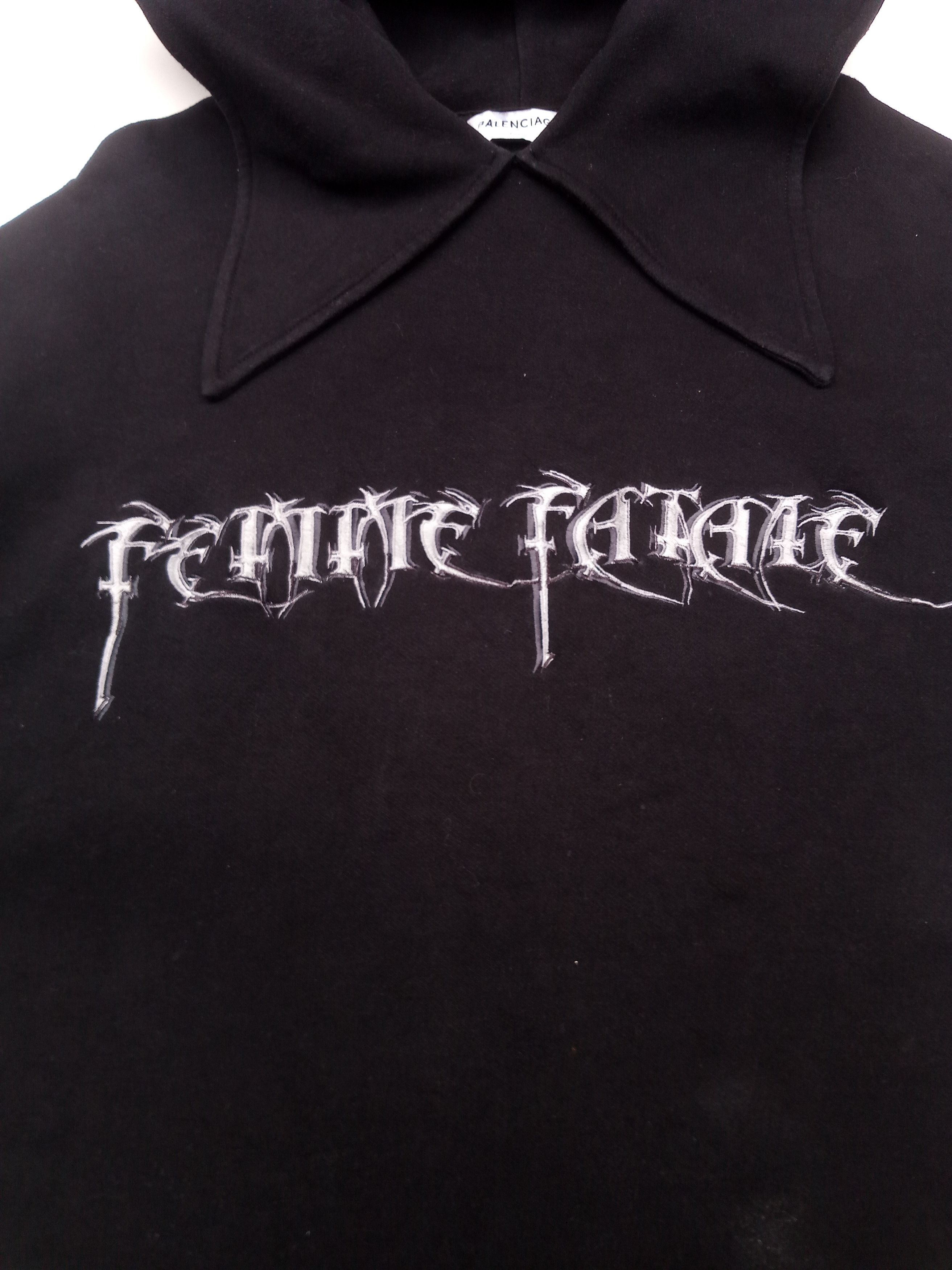 Balenciaga Balenciaga Femme Fatale Scarf hoodie Size US XL / EU 56 / 4 - 2 Thumbnail
