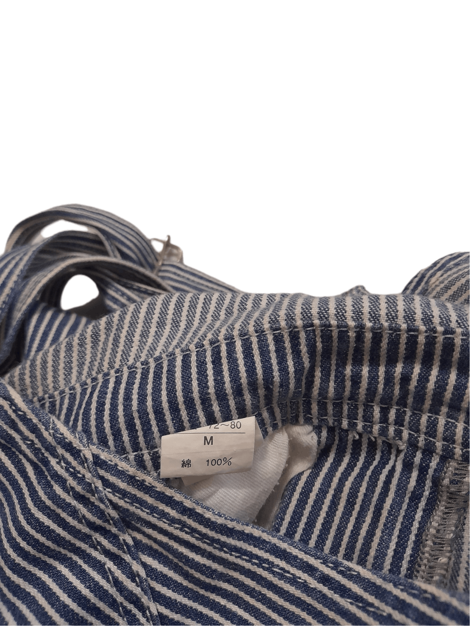 Japanese Brand REALIZE Hickory Overalls Denim Japan (D993) Size US 31 - 12 Thumbnail