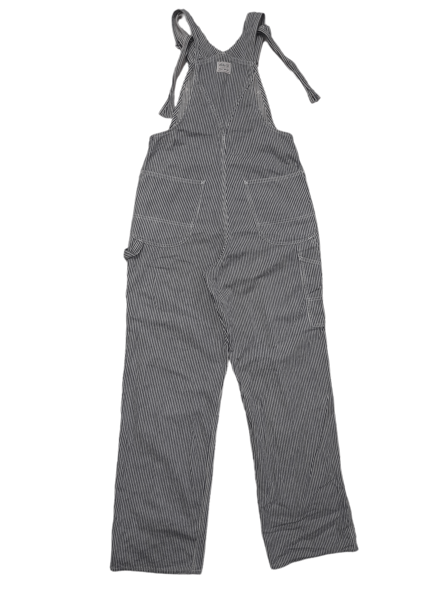 Japanese Brand REALIZE Hickory Overalls Denim Japan (D993) Size US 31 - 6 Thumbnail