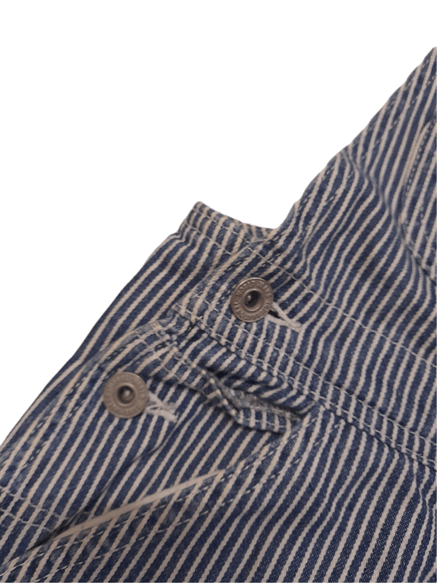 Japanese Brand REALIZE Hickory Overalls Denim Japan (D993) Size US 31 - 4 Thumbnail