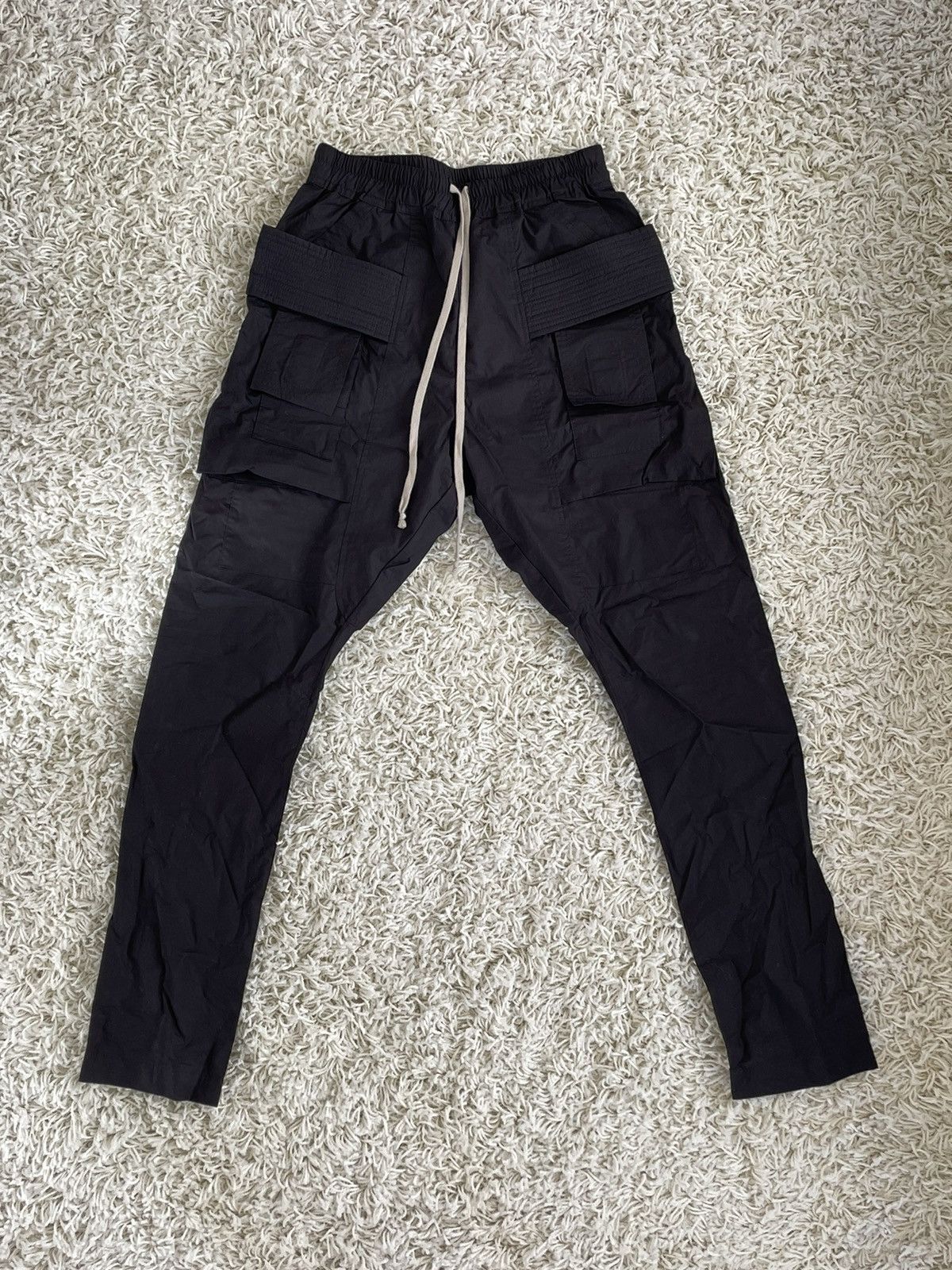 Rick Owens Drkshdw rick owens drkshdw creatch cargo pants black sz xs (28-31)  | Grailed