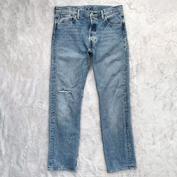 Levi's Levi's Circa 1990's 501 Jeans With Distressing in Light Wash ...