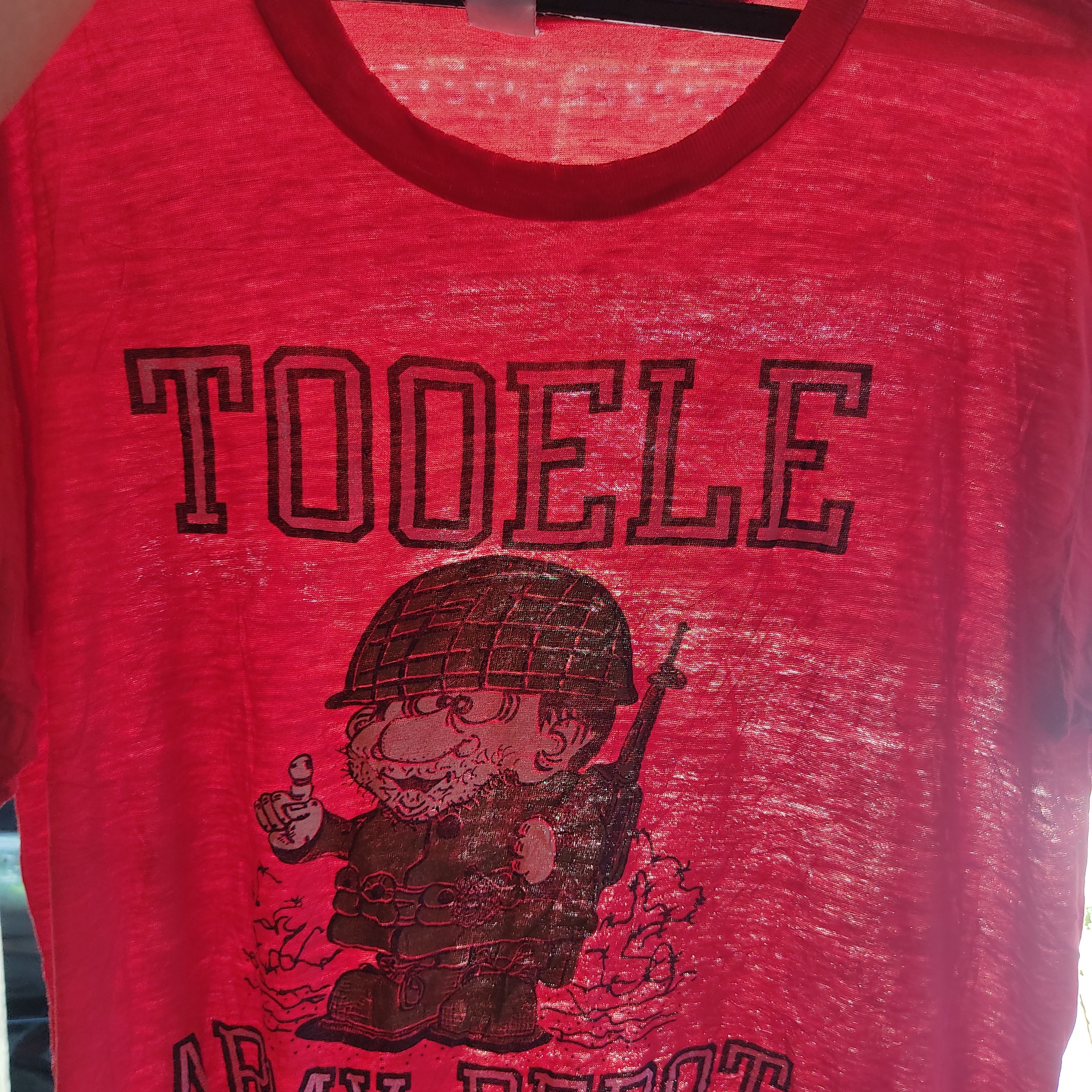 Vintage Tooele Army Depot Trashed Paperthin Tshirts Size US L / EU 52-54 / 3 - 4 Thumbnail