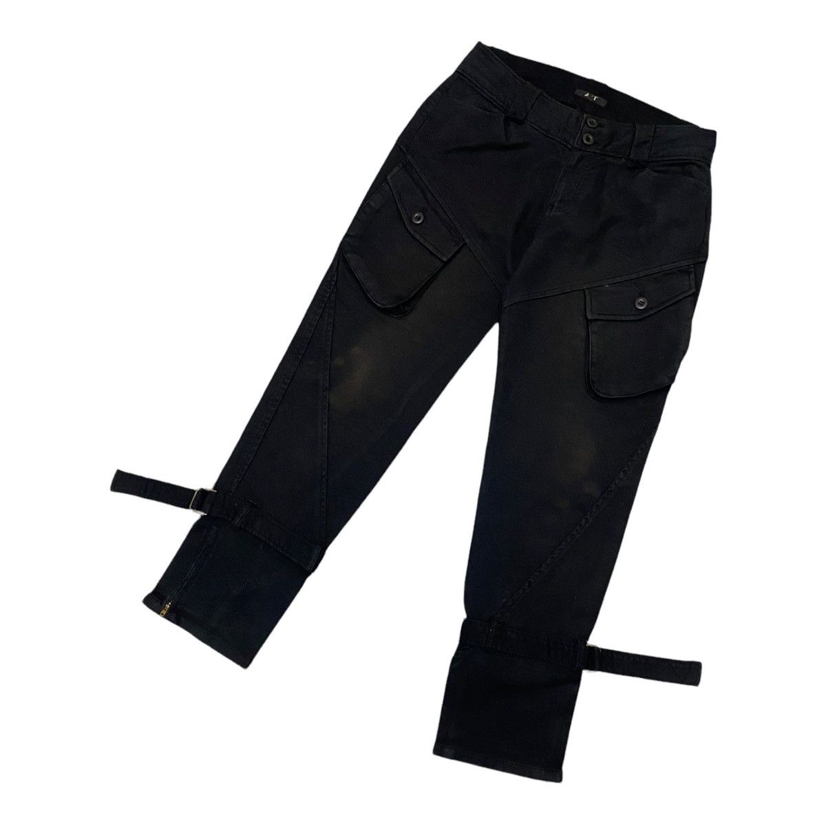 Designer × Issey Miyake × Japanese Brand 🇯🇵ATSURO TAYAMA AW1998 BONDAGE STRAP CROPPED PANTS Size US 30 / EU 46 - 8 Thumbnail