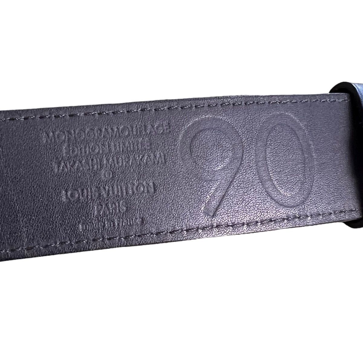 Louis Vuitton × Takashi Murakami Louis Vuitton Camo Murikami Monogramouflage Belt Size ONE SIZE - 4 Thumbnail