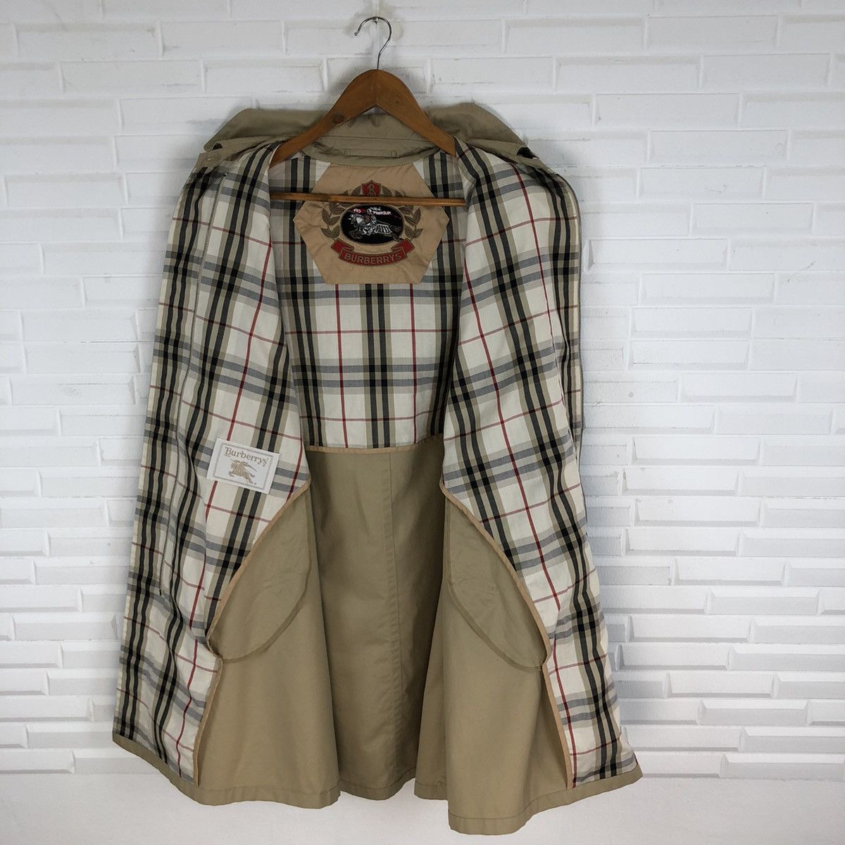 Burberry × Vintage BURBERRY PRORSUM TRENCH COAT NOVA CHECK Size US M / EU 48-50 / 2 - 8 Thumbnail