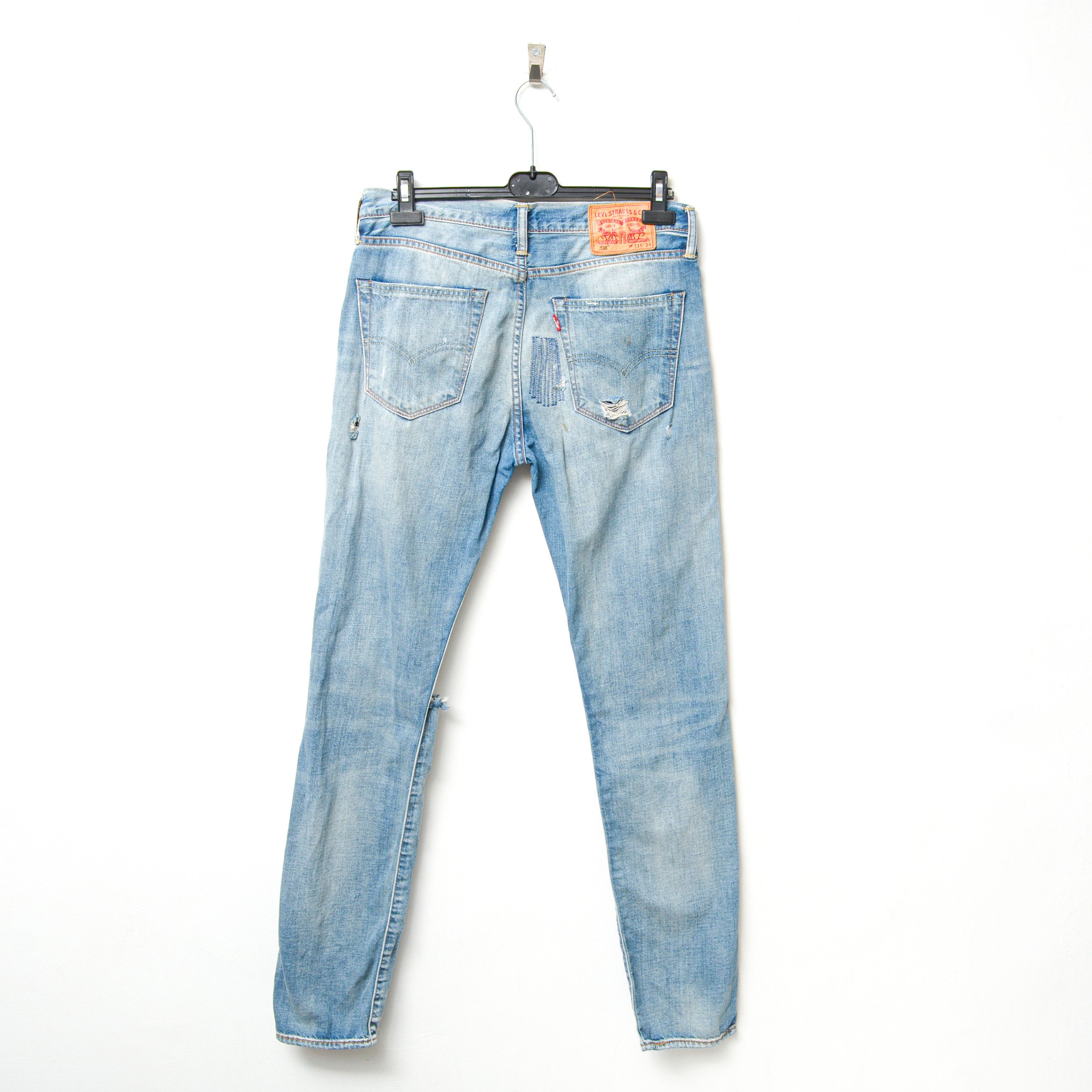 Levi's 508 W31 L34 Distressed Ripped Jeans Denim Pants Trousers Size US 31 - 5 Thumbnail