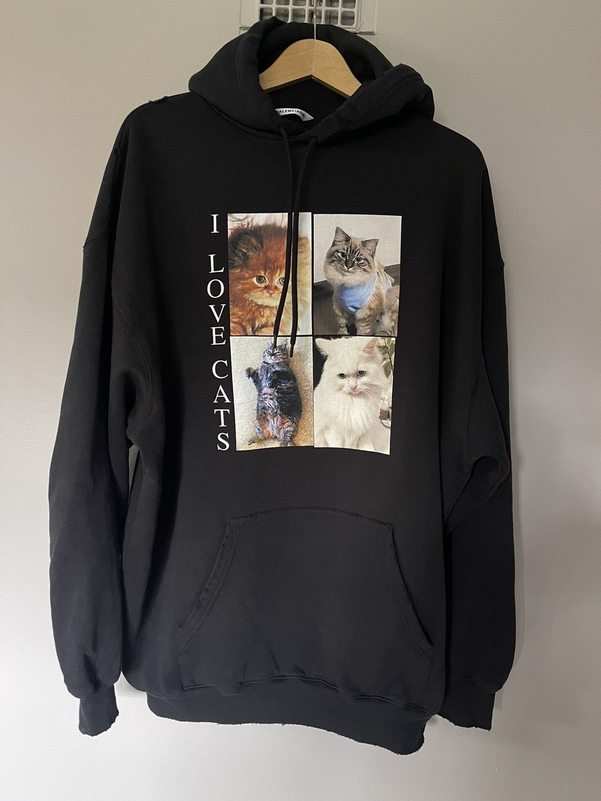 Balenciaga Balenciaga I Love Cats Hoodie | Grailed