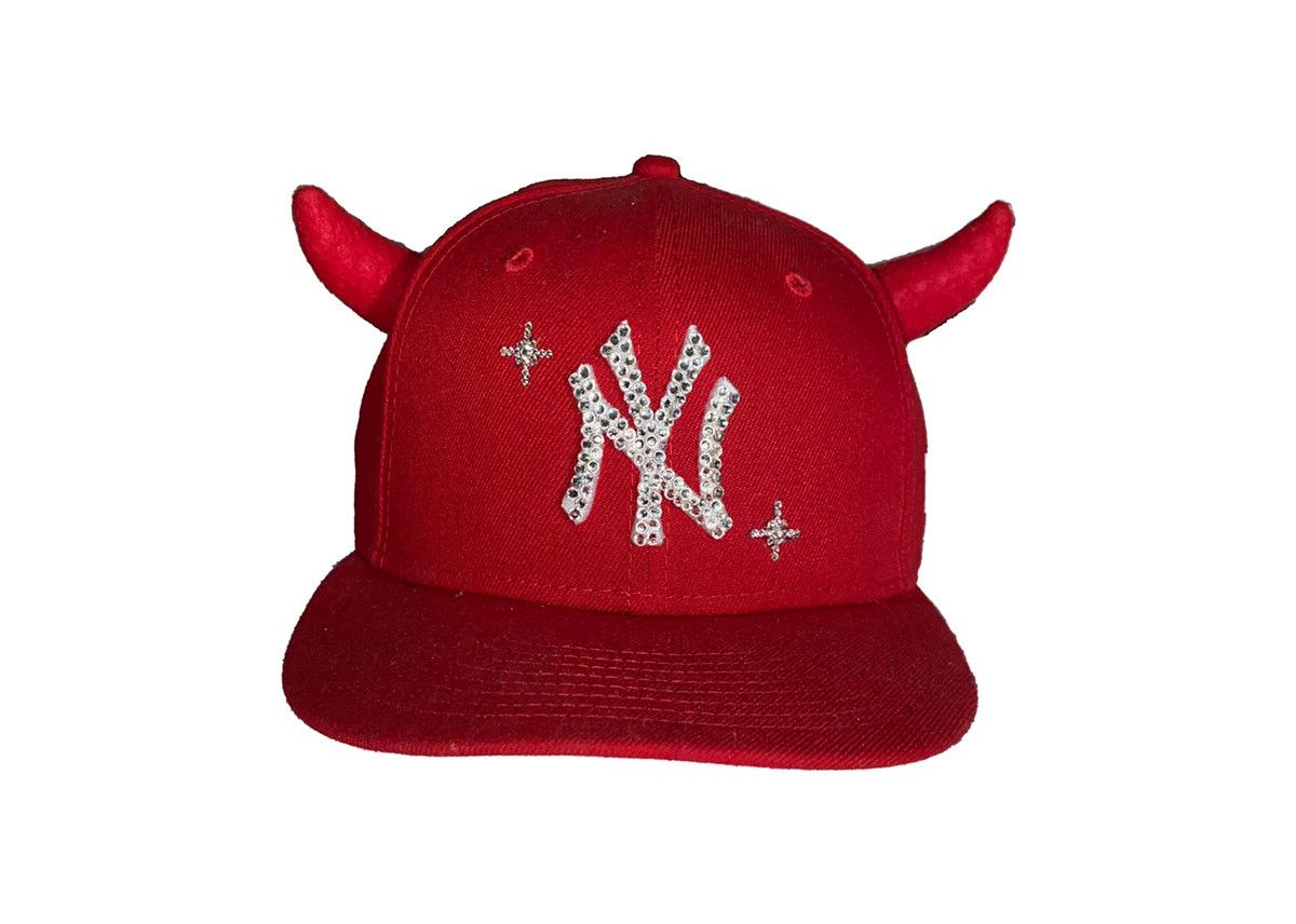 New Era New York Yankees Devil Horn Fitted Grailed