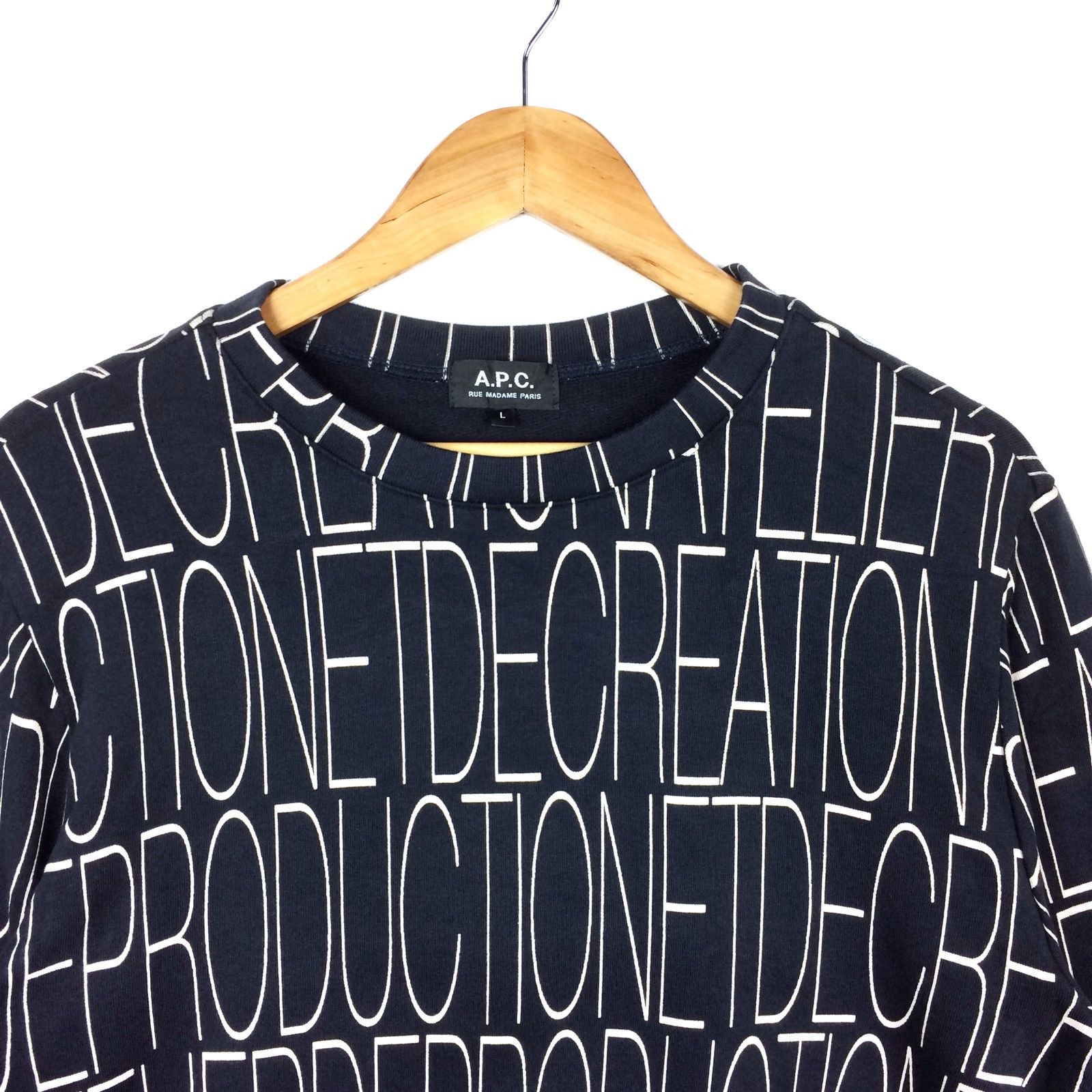 A.P.C. A.P.C Fullprint Sweatshirt Made In Japan Size US L / EU 52-54 / 3 - 2 Thumbnail