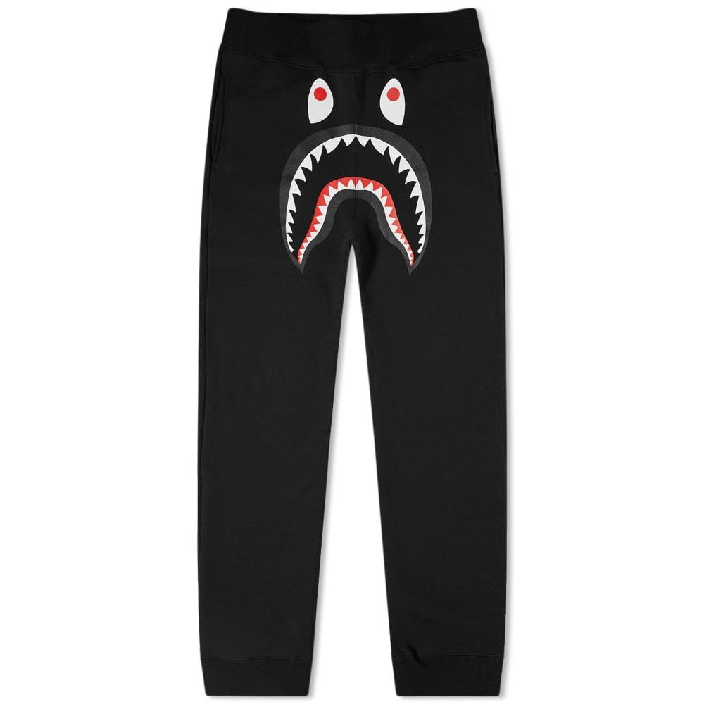 Bape Bape black shark sweatpants | Grailed