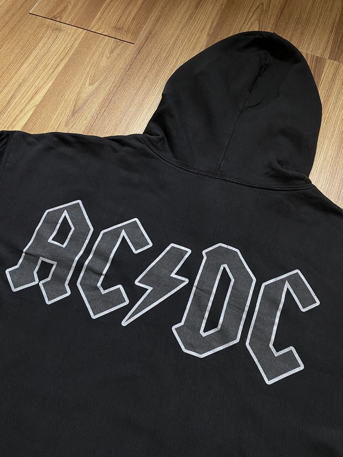 Band Tees Vintage AC/DC Hoodie like Metallica Pink Floyd Y2K Size US XL / EU 56 / 4 - 4 Thumbnail