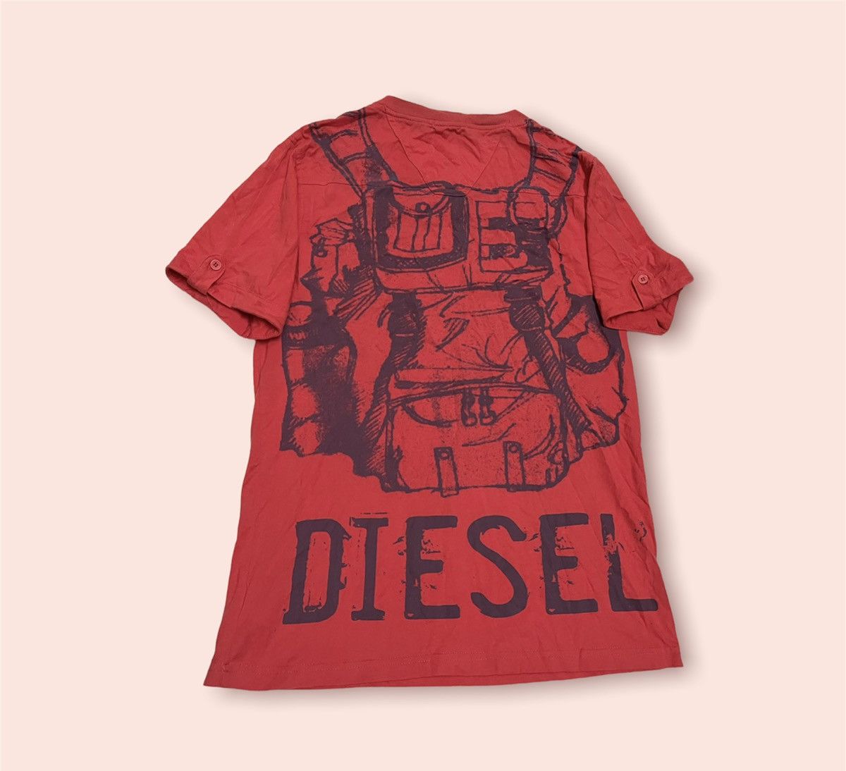 Designer VINTAGE Y2k DIESEL FUEL FOR STYLE TSHIRT Size US M / EU 48-50 / 2 - 5 Thumbnail