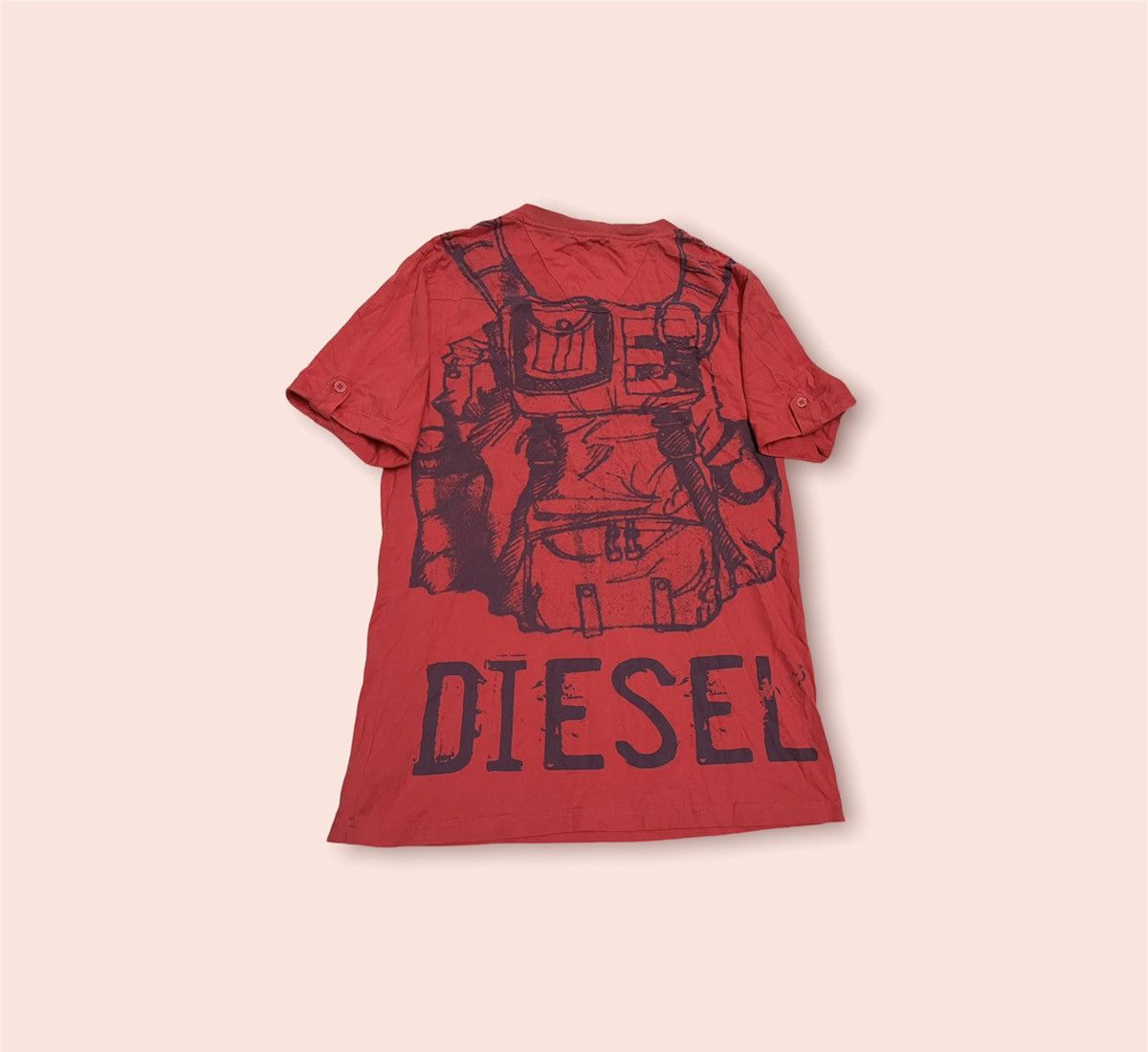 Designer VINTAGE Y2k DIESEL FUEL FOR STYLE TSHIRT Size US M / EU 48-50 / 2 - 1 Thumbnail