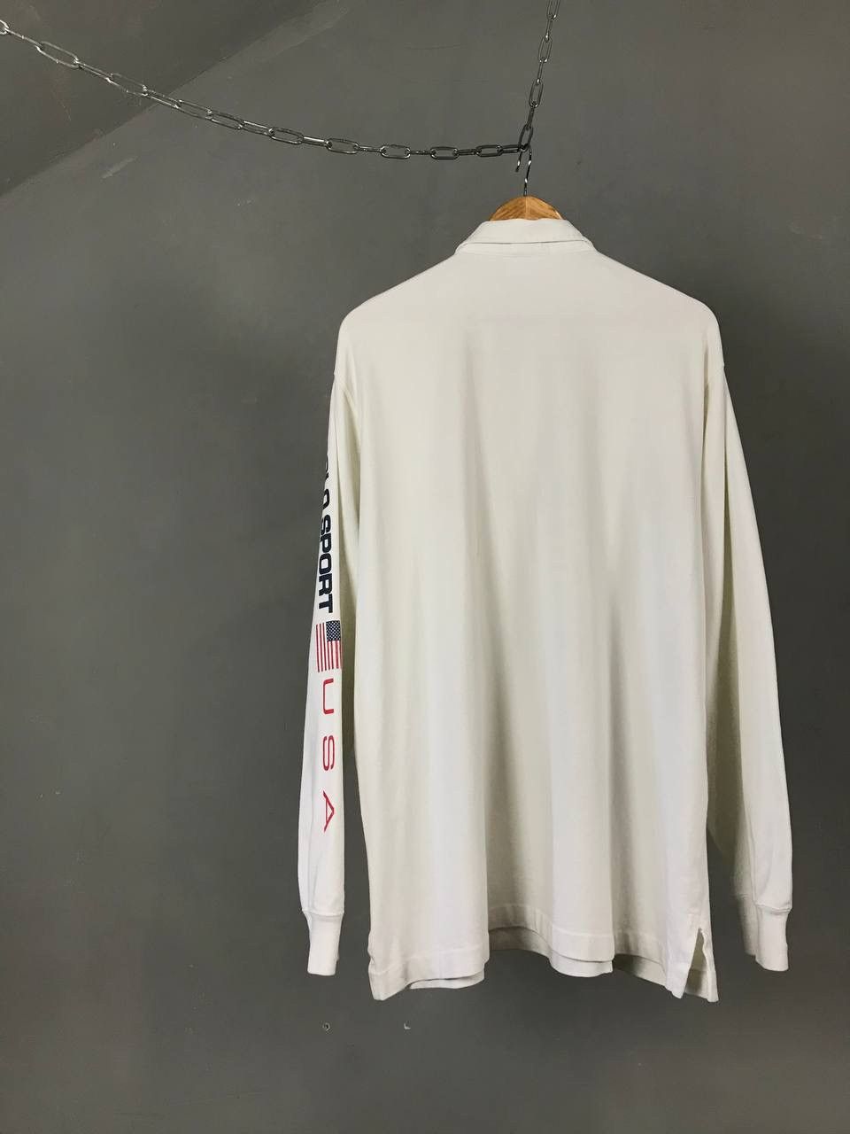 Polo Ralph Lauren × Vintage Polo Ralph Lauren Sport USA vintage polo longsleeve Size US L / EU 52-54 / 3 - 6 Thumbnail
