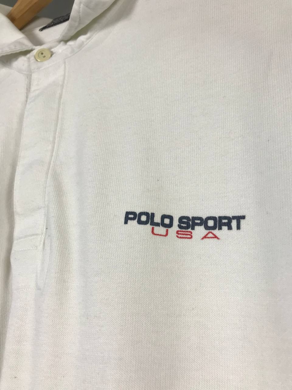 Polo Ralph Lauren × Vintage Polo Ralph Lauren Sport USA vintage polo longsleeve Size US L / EU 52-54 / 3 - 3 Thumbnail