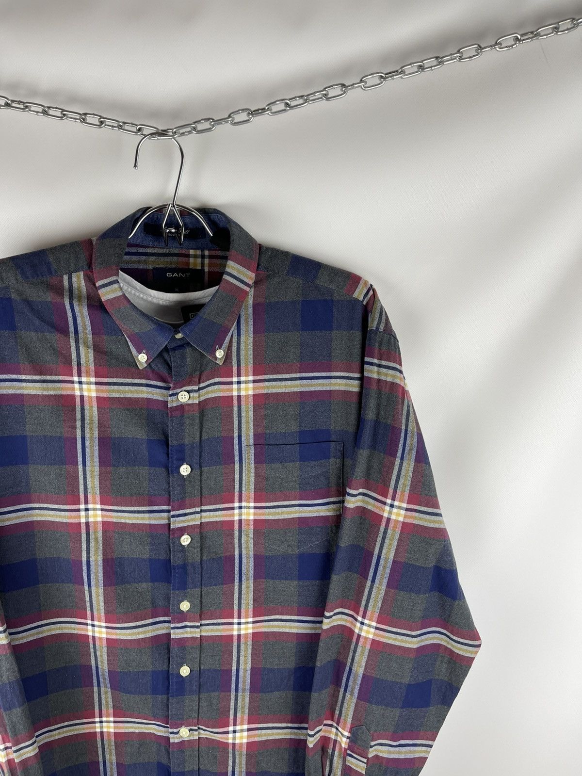 Flannel × Gant Gant checkered flannel shirt travis Scott style Size US XL / EU 56 / 4 - 4 Thumbnail