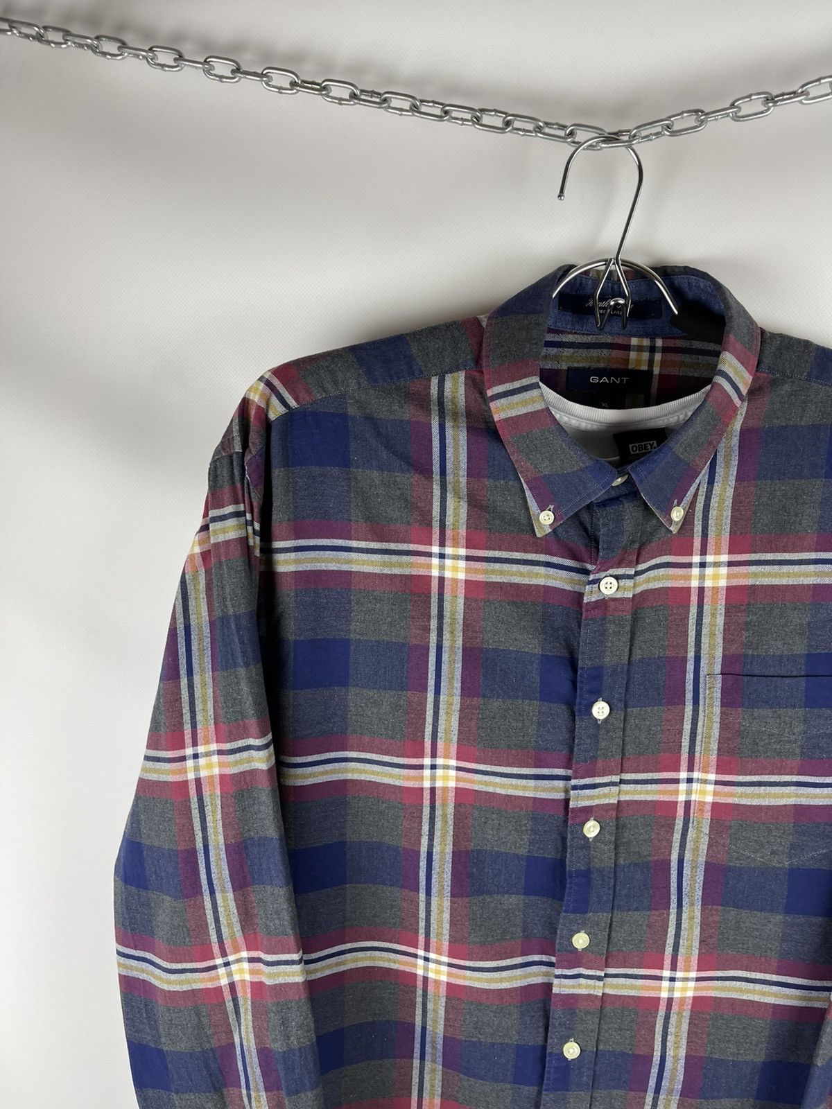 Flannel × Gant Gant checkered flannel shirt travis Scott style Size US XL / EU 56 / 4 - 3 Thumbnail