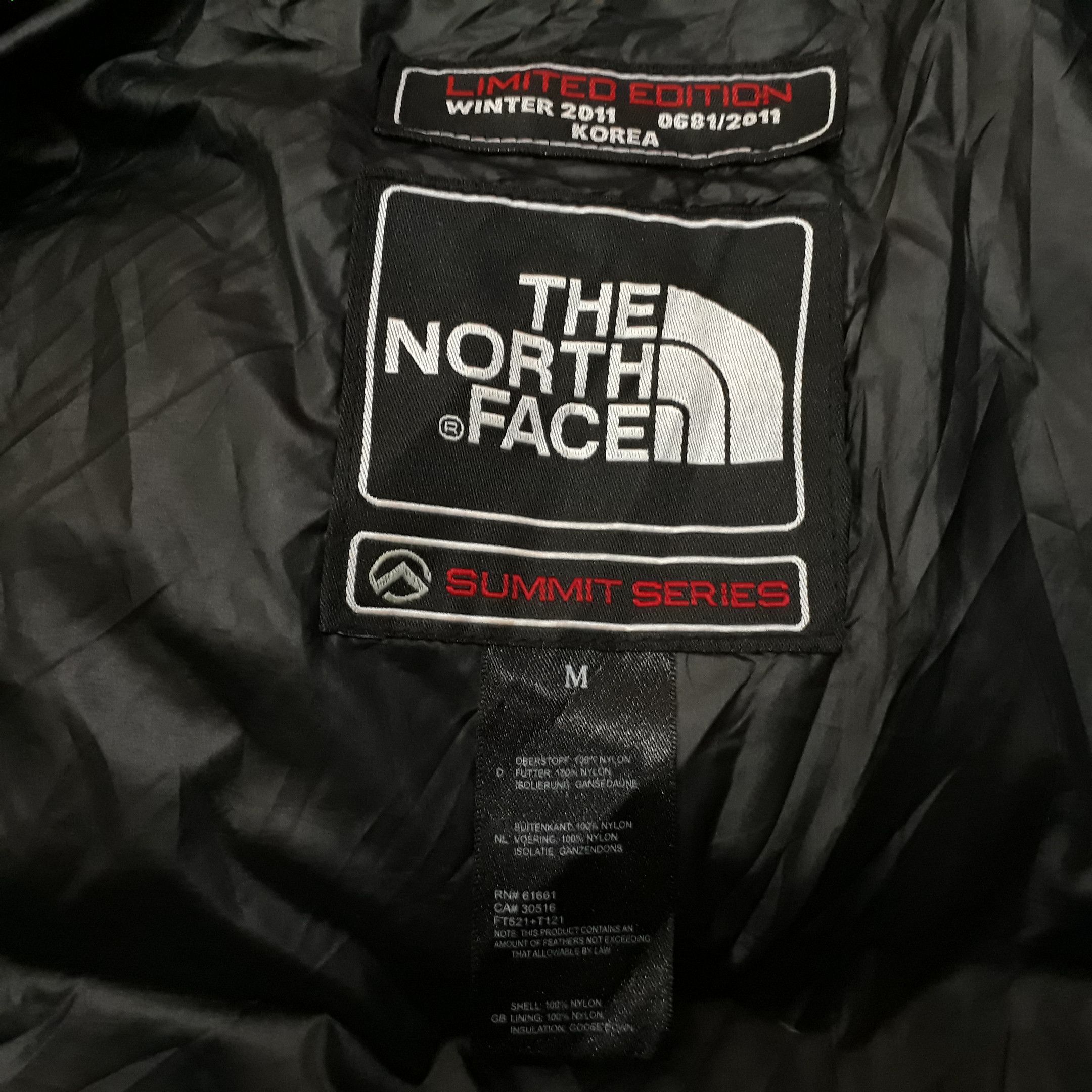 The North Face The North Face Limited Edition Winter 2011 Goose Down Summit Series 850Ltd Puffer Quilted Bomber Jacket Hoodie Size US M / EU 48-50 / 2 - 5 Thumbnail