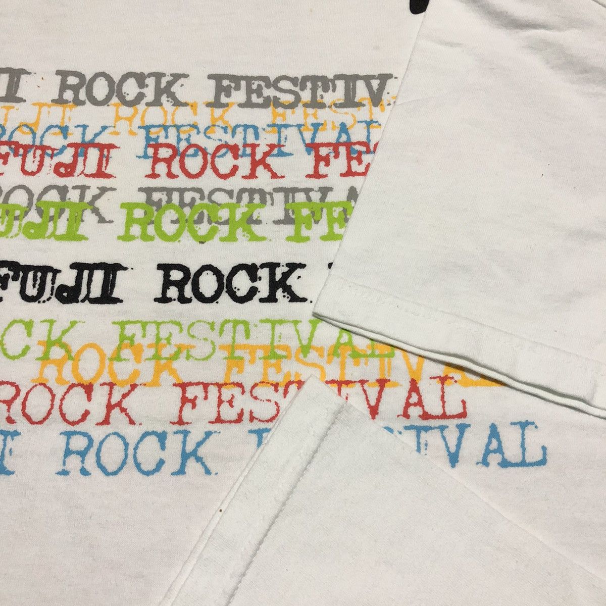 Anvil Rare🔥‼️Vintage Fuji Rock Fetival 04 White T-Shirt Size US M / EU 48-50 / 2 - 6 Thumbnail