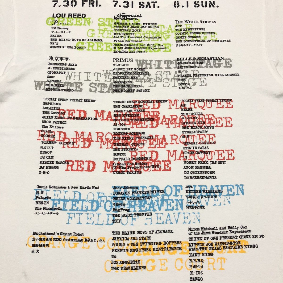 Anvil Rare🔥‼️Vintage Fuji Rock Fetival 04 White T-Shirt Size US M / EU 48-50 / 2 - 5 Thumbnail