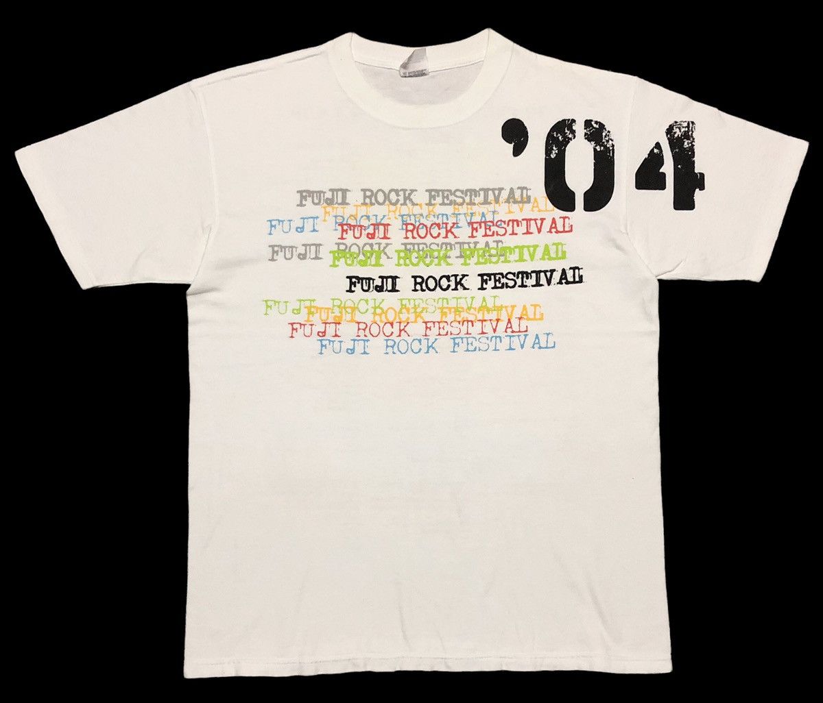 Anvil Rare🔥‼️Vintage Fuji Rock Fetival 04 White T-Shirt Size US M / EU 48-50 / 2 - 1 Thumbnail