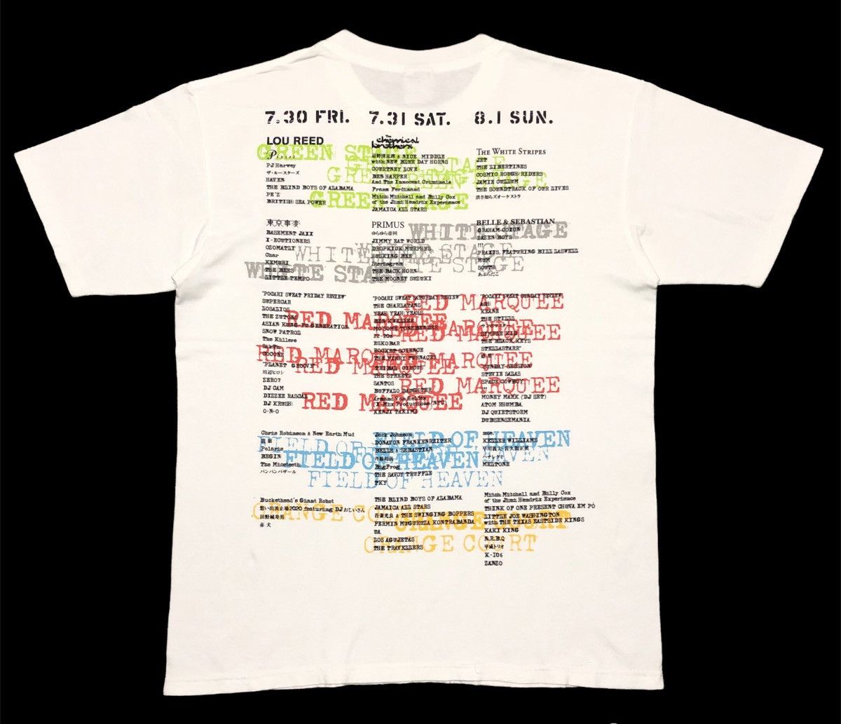 Anvil Rare🔥‼️Vintage Fuji Rock Fetival 04 White T-Shirt Size US M / EU 48-50 / 2 - 2 Thumbnail